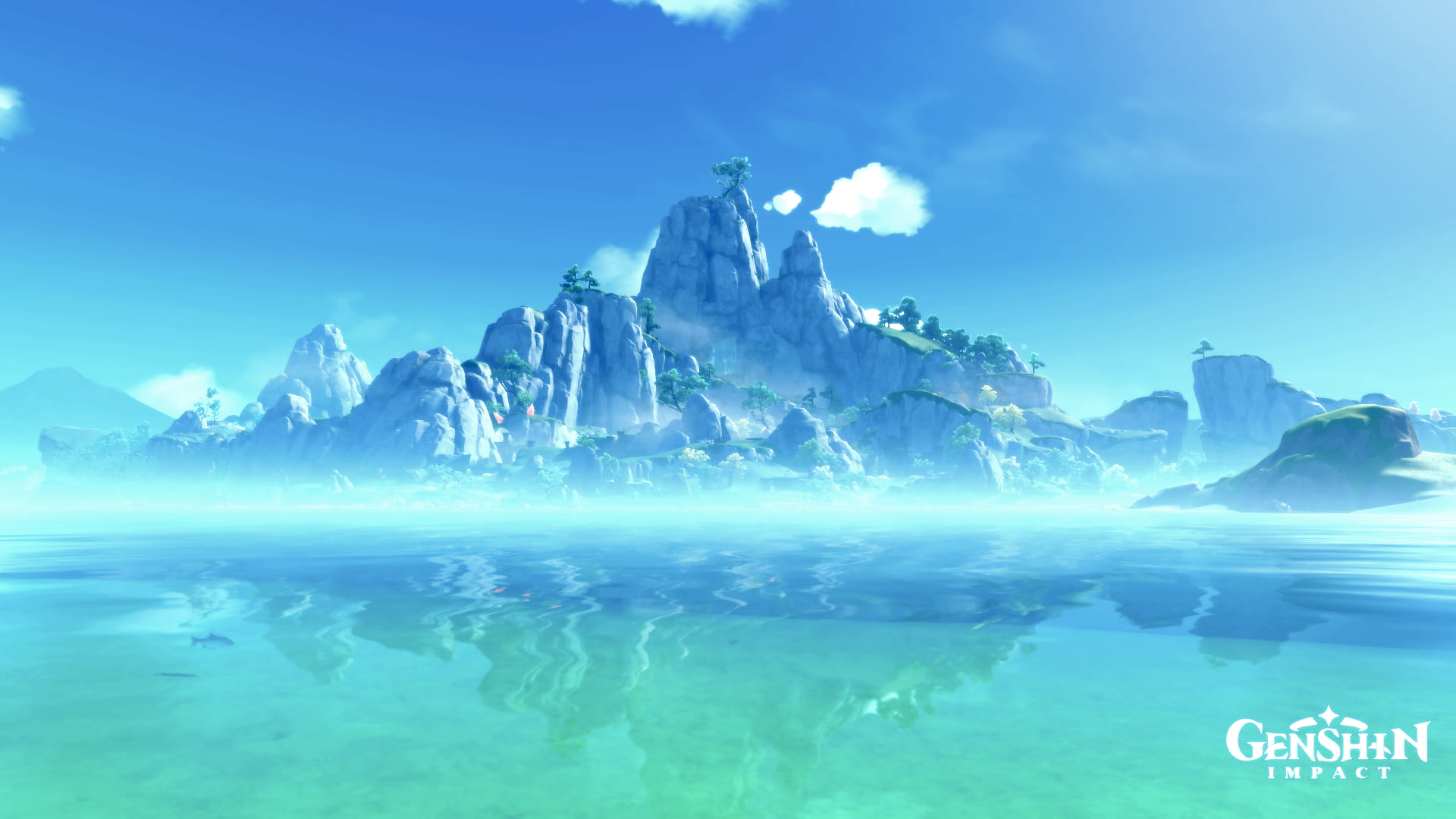 landscape, Genshin, video game art, 1080P, Genshin Impact, HD Wallpaper