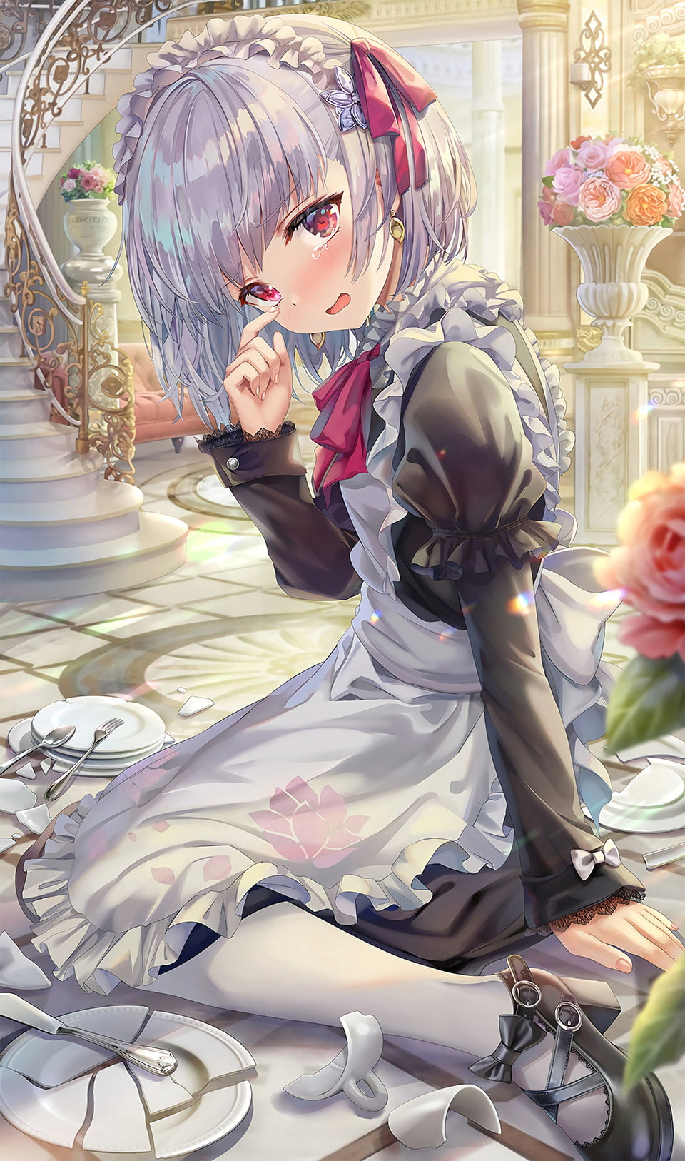 Noelle (Genshin Impact), anime girls, Genshin Impact, 720P, Phone HD Wallpaper