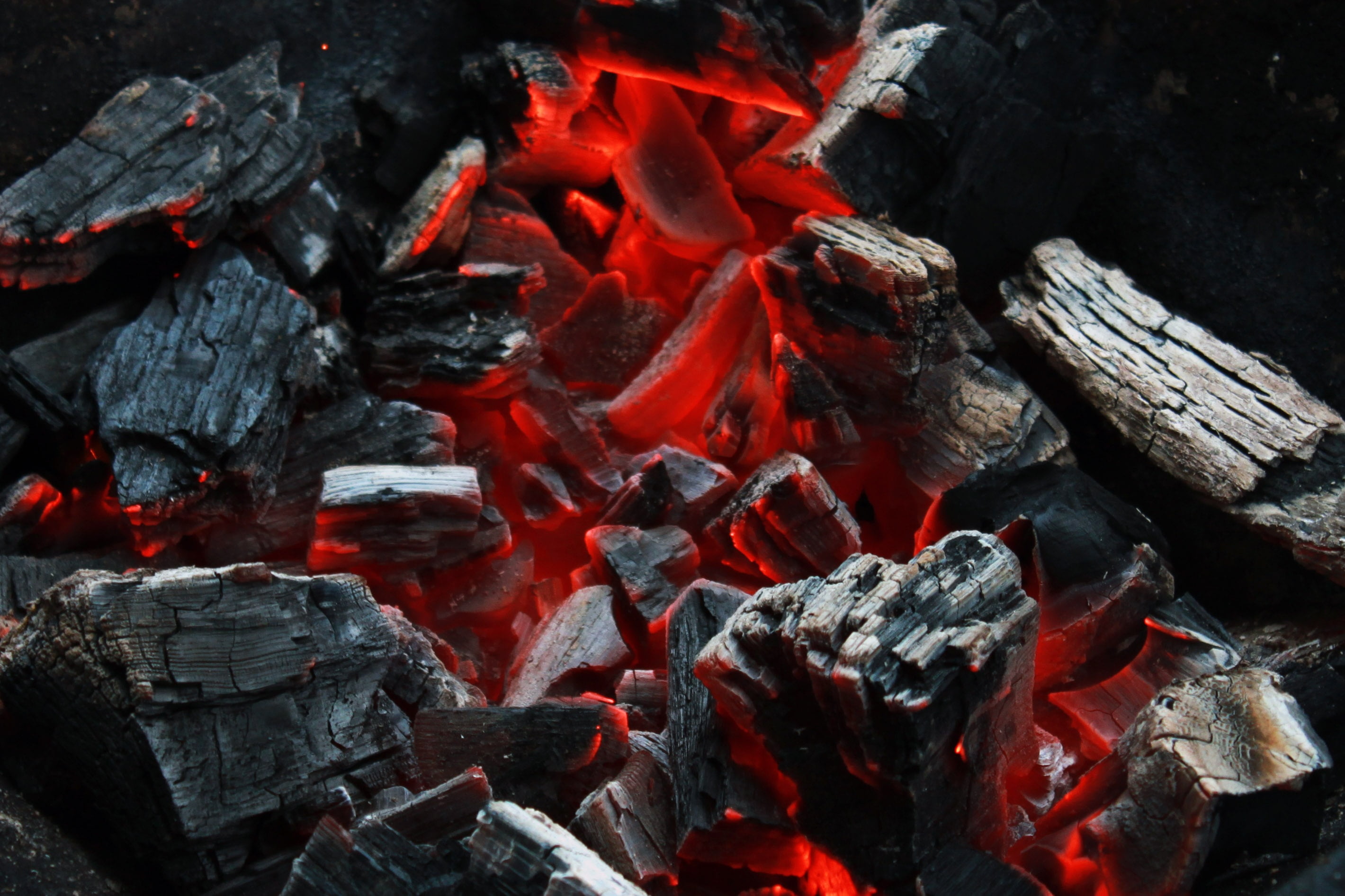 log, smoke - Physical Structure, campfire, smoldering, flame, black Color, close-up, heat - Temperature, wood - Material, coal, wood, firewood, red, burning, HD Wallpaper
