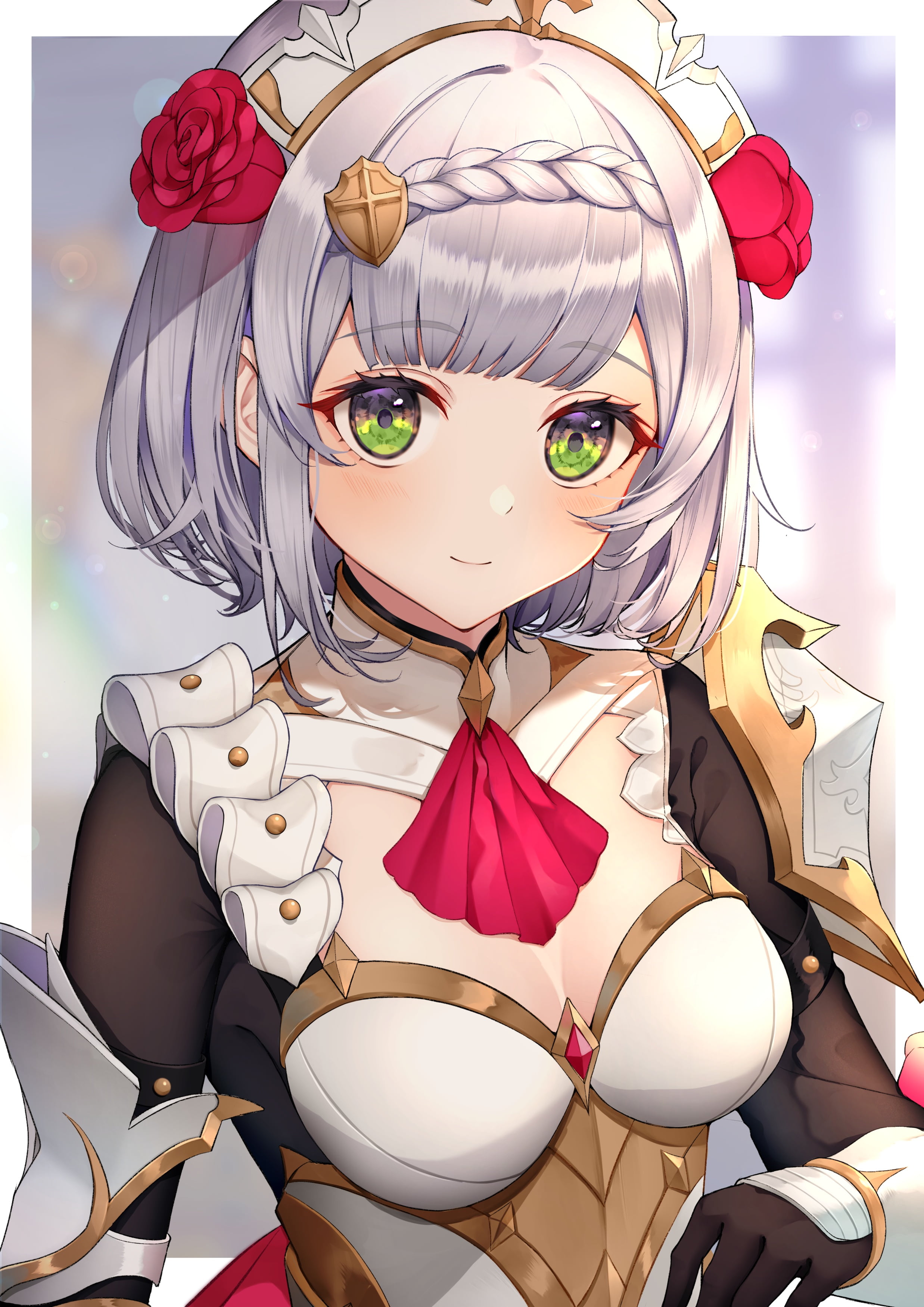 anime girls, Noelle (Genshin Impact), 2K, Genshin Impact, Phone HD Wallpaper