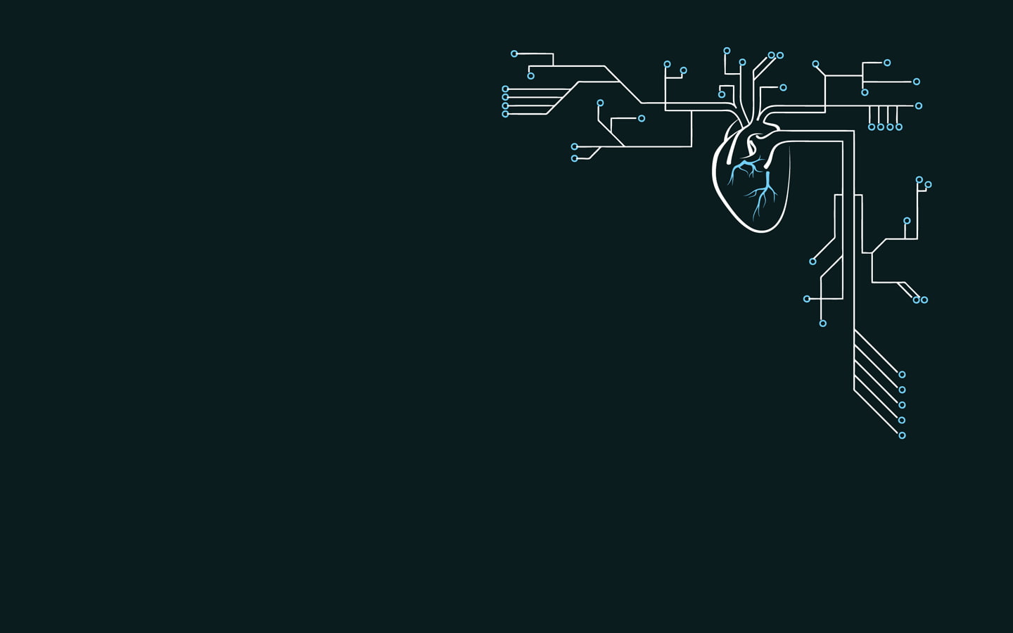 720P, heart, minimalism, circuits, HD Wallpaper