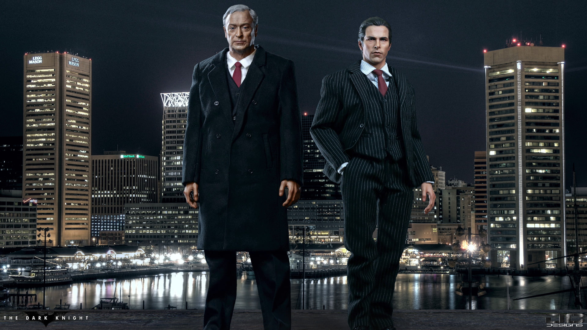 Alfred Pennyworth, Batman, Hot Toys, Bruce Wayne, The Dark Knight Trilogy, The Dark Knight, 1080P, Fan Art, HD Wallpaper