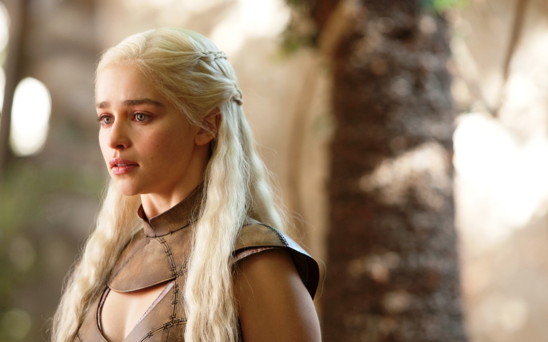 TV, actress, women, Daenerys Targaryen, 1080P, Game of Thrones, Emilia Clarke, House Targaryen, platinum blonde, HD Wallpaper