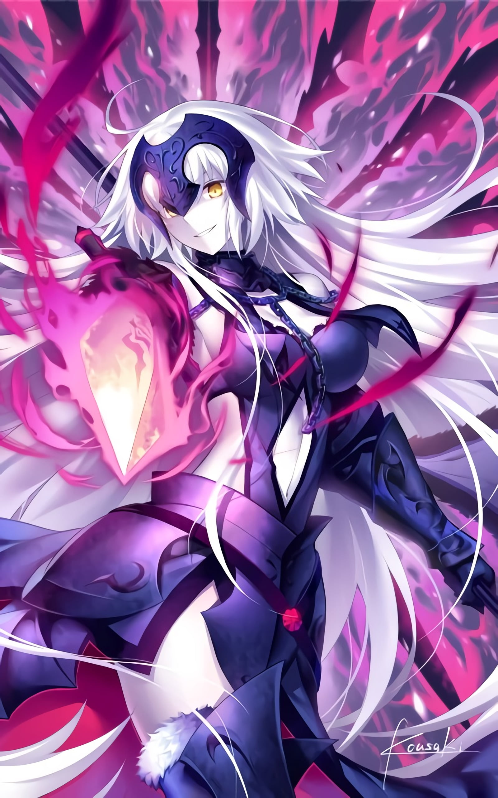 Jeanne (Alter) (Fate/Grand Order), Fate Series, Fate/Grand Order, 2K, Phone HD Wallpaper