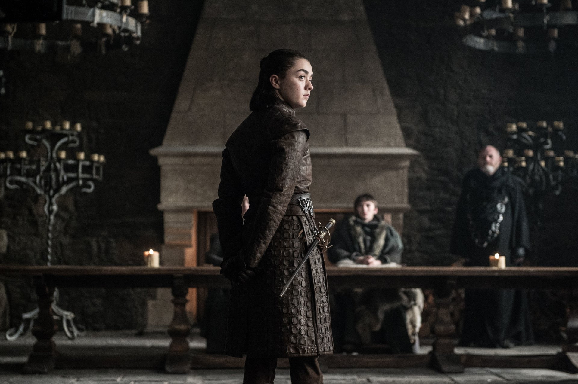 Isaac Hempstead-Wright, TV Show, Maisie Williams, Bran Stark, Arya Stark, 1080P, Game Of Thrones, HD Wallpaper