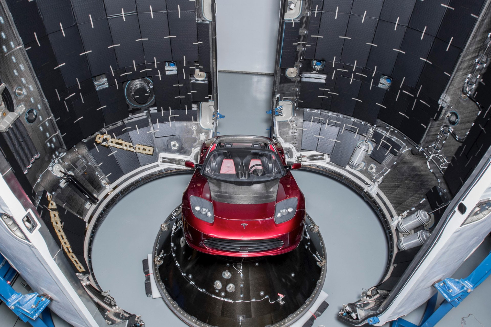 SpaceX, Red Car, Tesla Motors, Tesla Roadster, Falcon Heavy, 1080P, HD Wallpaper
