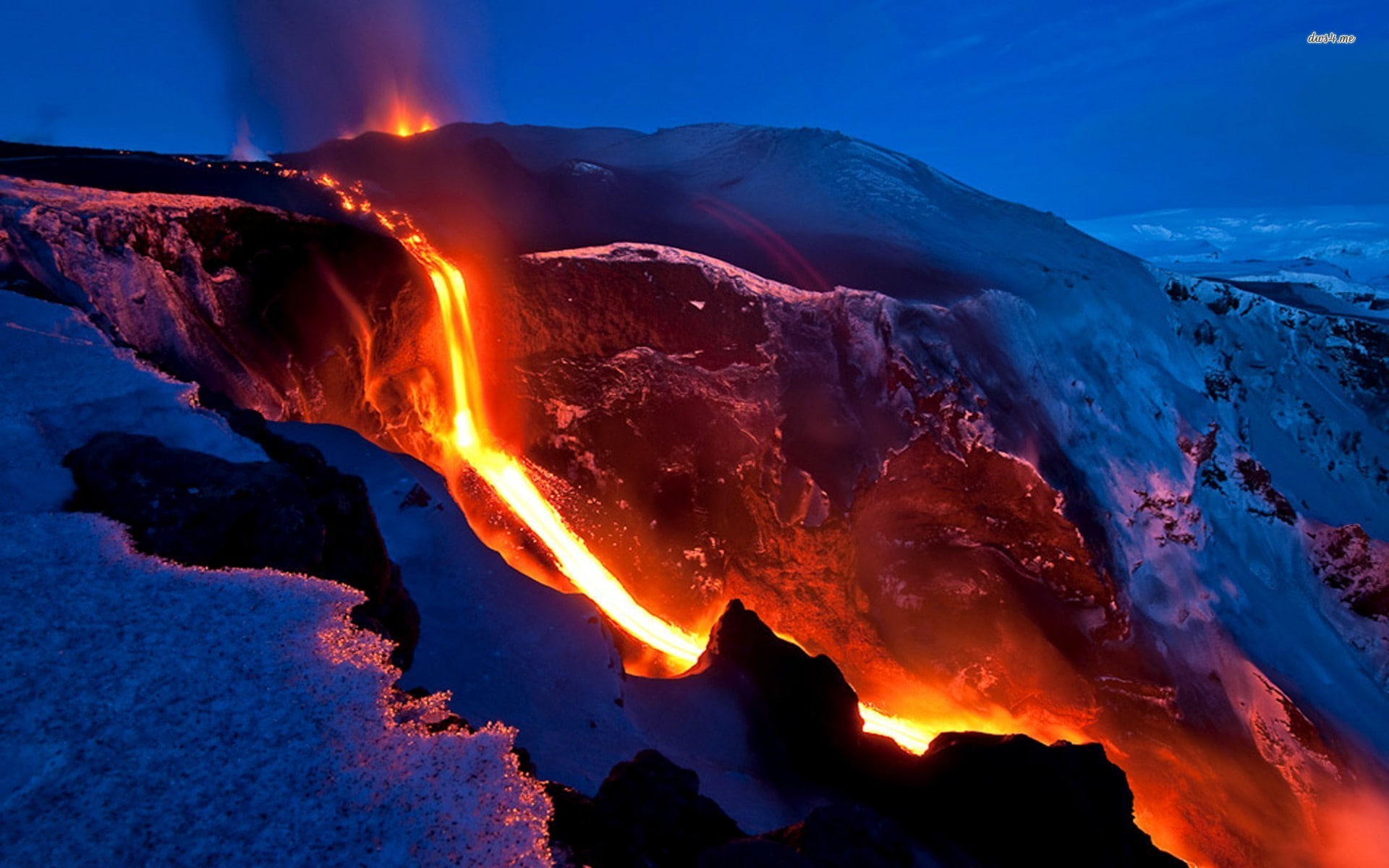 1080P, lava, volcan, naturaleza, HD Wallpaper