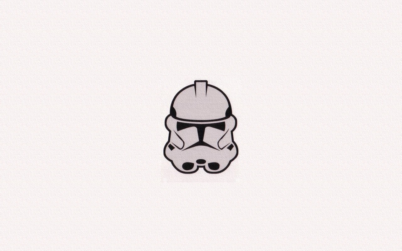 minimalism, male likeness, close-up, illustration, creativity, copy space, studio shot, mask, indoors, high angle view, drawing - activity, Star Wars, single object, HD Wallpaper
