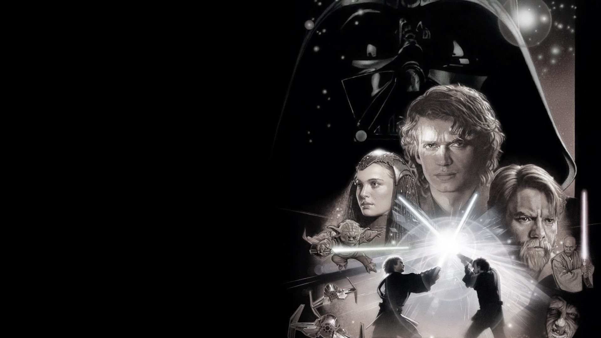 digital composite, people, males, watching, illuminated, togetherness, contemplation, women, mystery, men, star wars episode iii revenge of the sith, portrait, HD Wallpaper