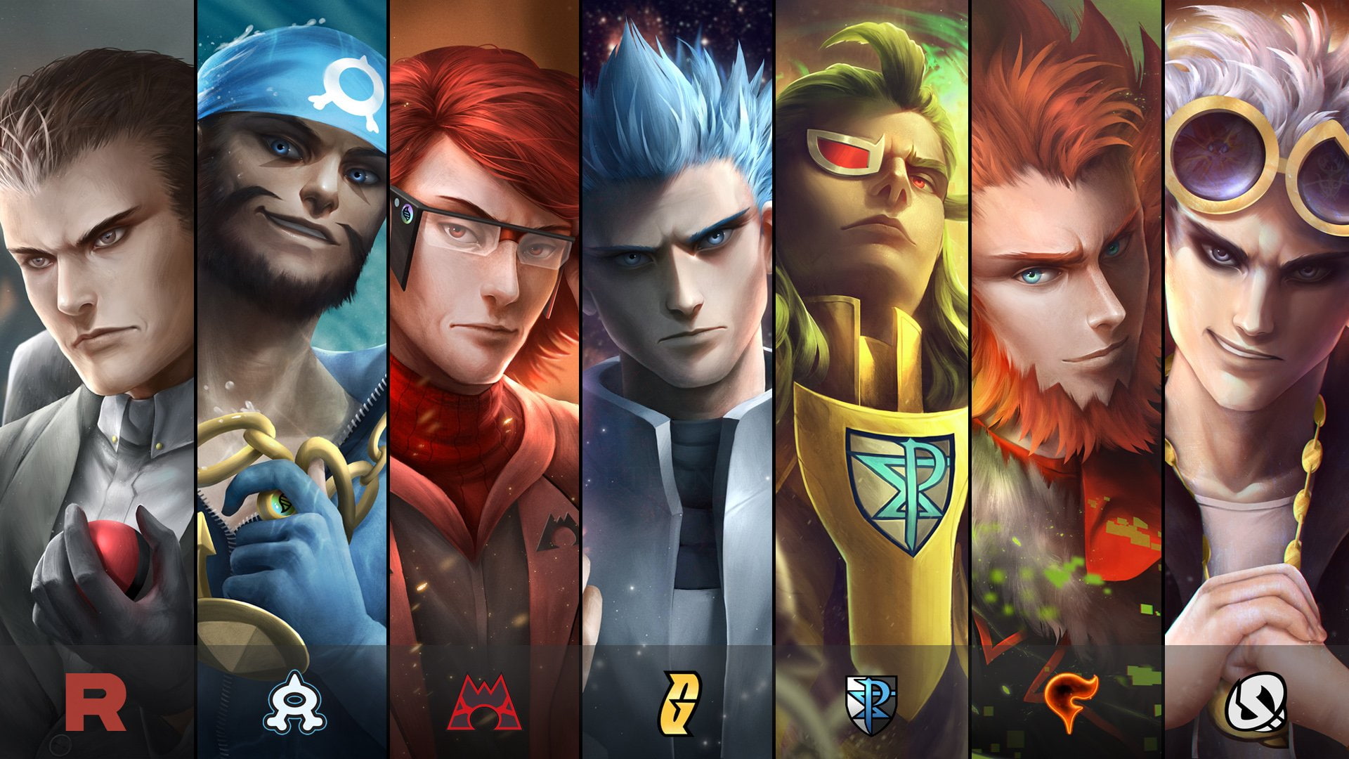 Maxie (Pokémon), Team Galactic, Team Flare, Team Plasma, Guzma (Pokémon), Team Magma, Team Skull, Cyrus (Pokémon), Pokémon, Giovanni (Pokémon), Archie (Pokémon), HD Wallpaper