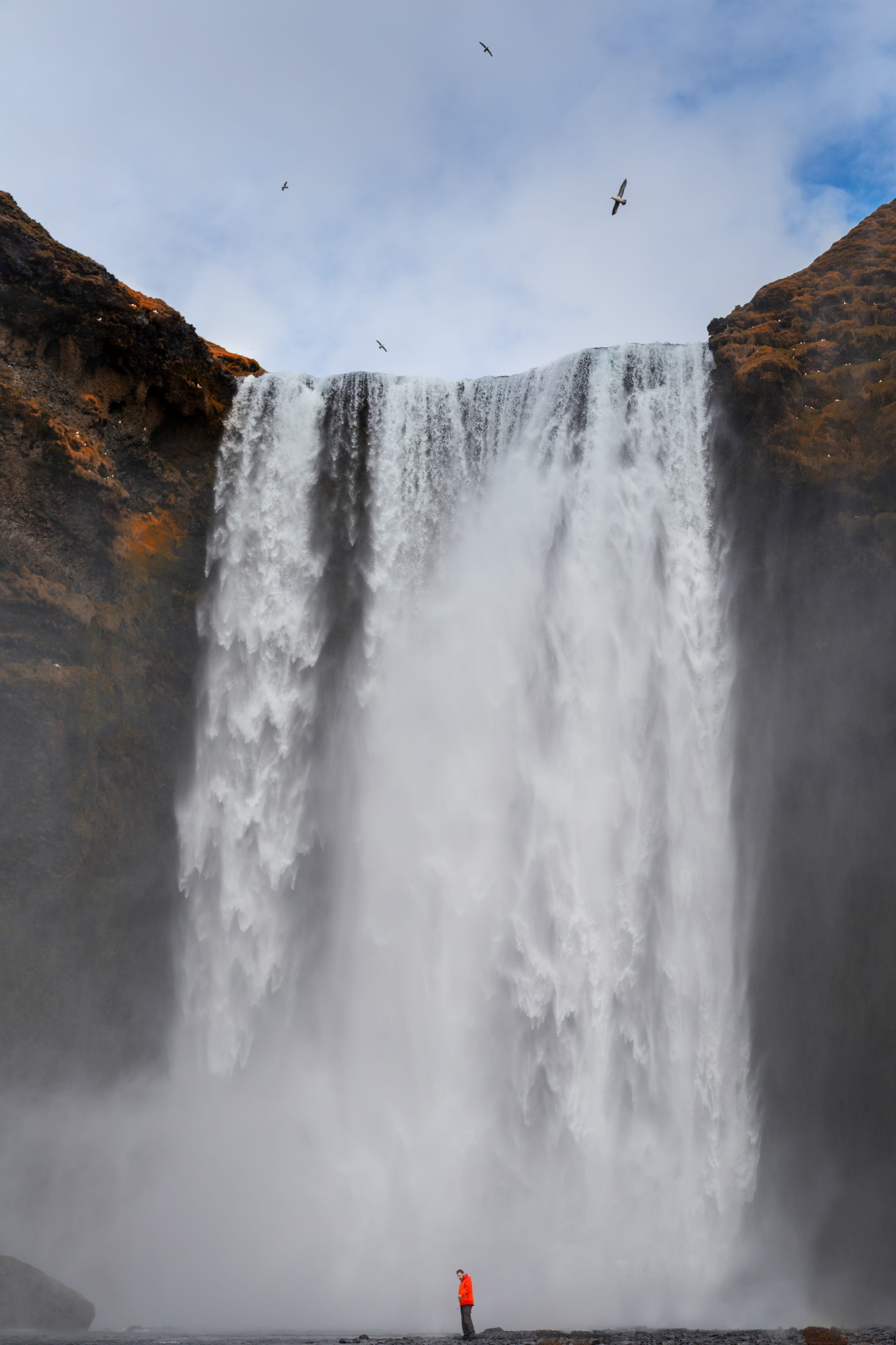 landmark, falling water, nature, landscape, river, cliff, flowing water, power, beauty in nature, long exposure, falling, tourism, scenics - nature, splashing, Phone HD Wallpaper
