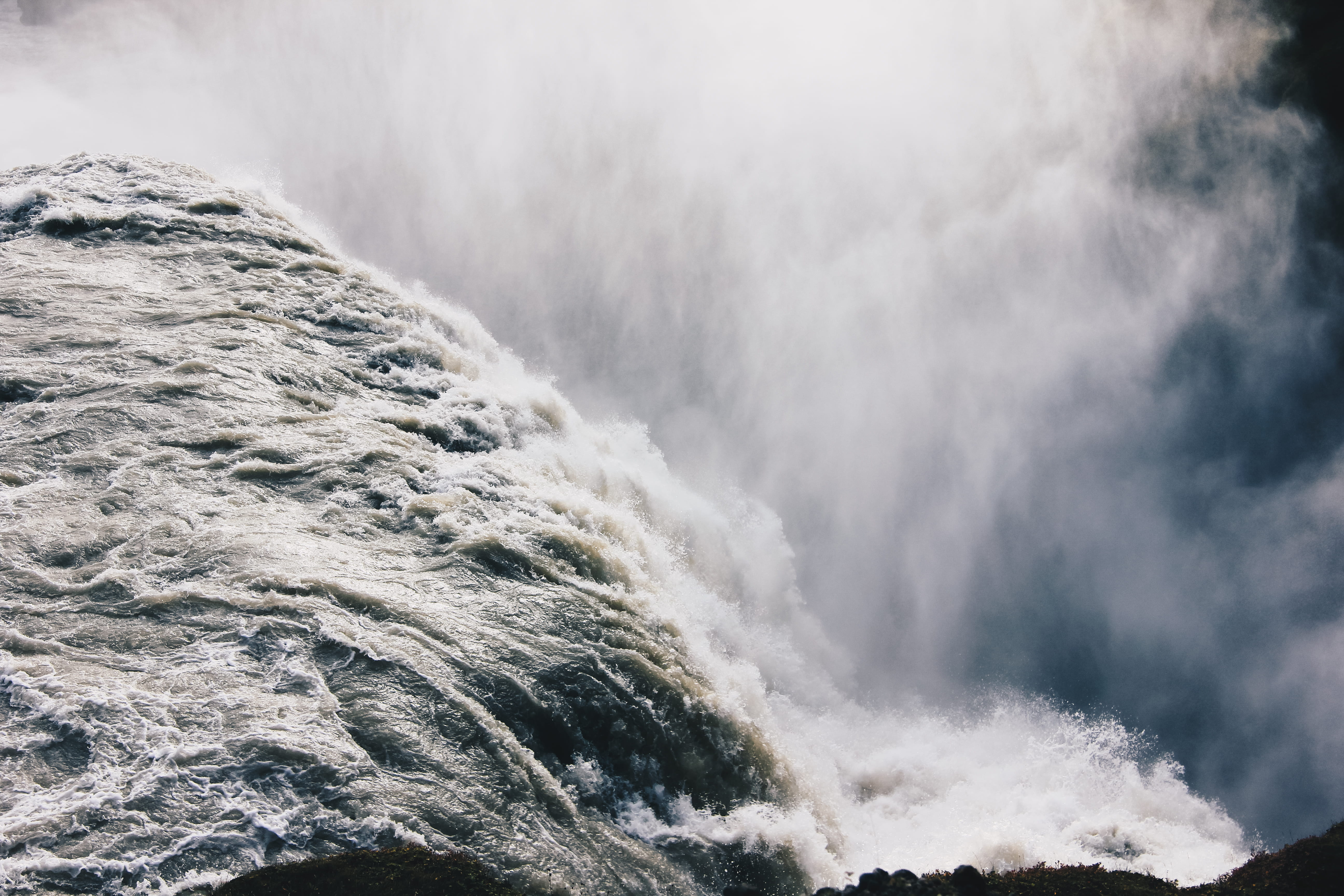 motion, splashing, sea, cascade, body, flowing, spray, fog, aerial, water, waterfall, waterfall mist, environment, scenics - nature, nature, mist, power, HD Wallpaper