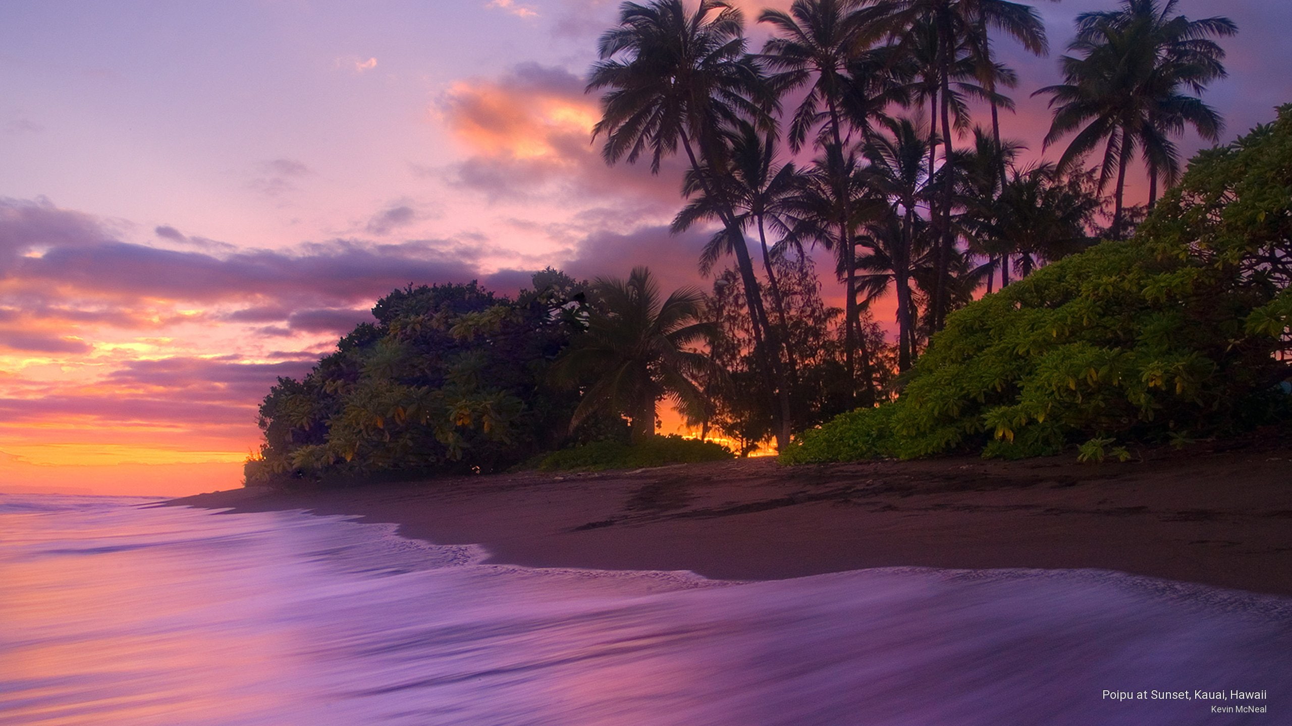 poipu, sunset, hawaii, Islands, 2K, kauai, HD Wallpaper