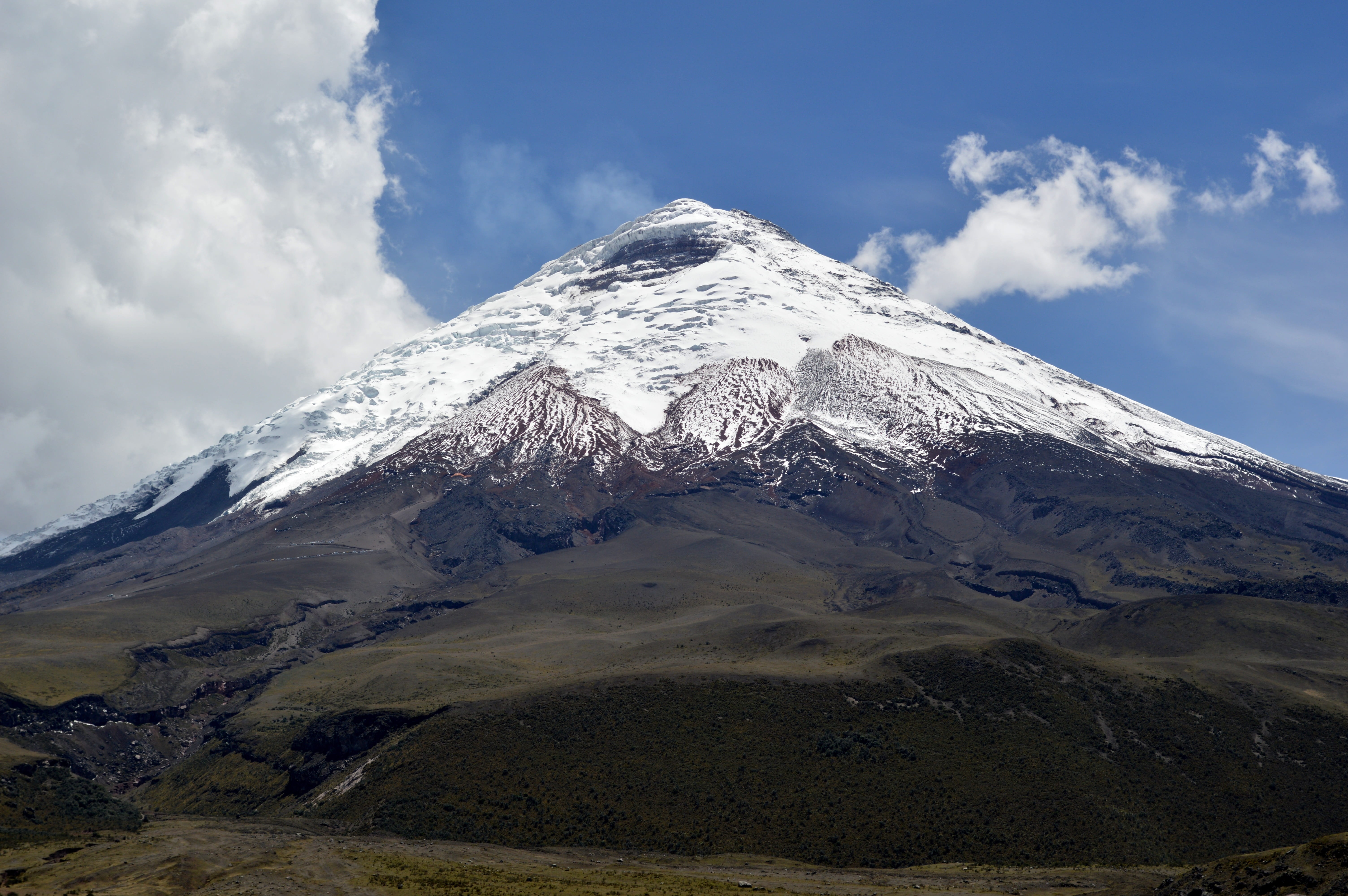 land, sky, cold temperature, volcano, no people, nevado, environment, beauty in nature, scenics - nature, tranquil scene, mountain peak, ecuador, cloud - sky, HD Wallpaper