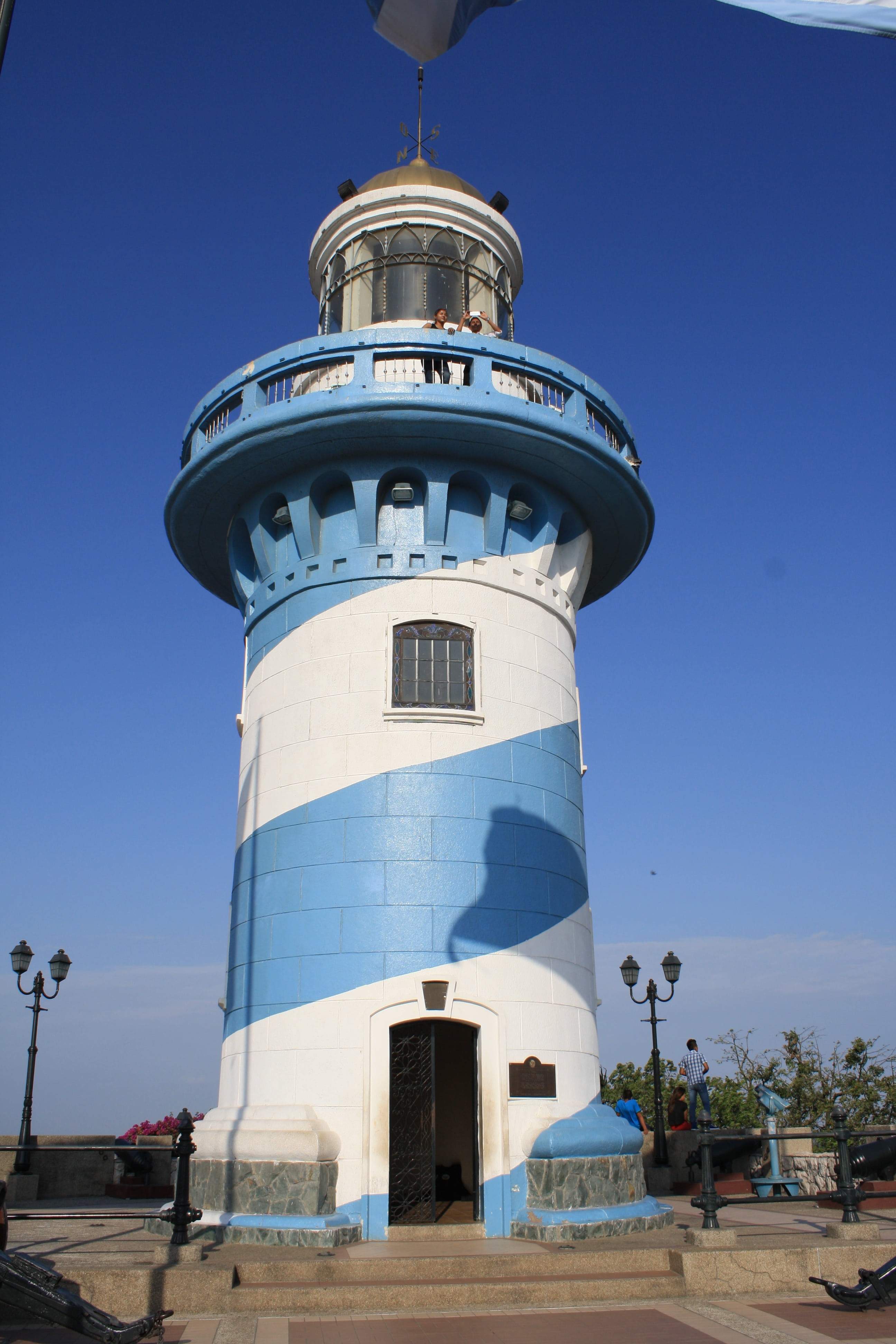 guayaquil, protection, ecuador, architecture, nature, direction, travel, lighthouse, clear sky, day, travel destinations, tower, blue, 4K, built structure, Phone HD Wallpaper
