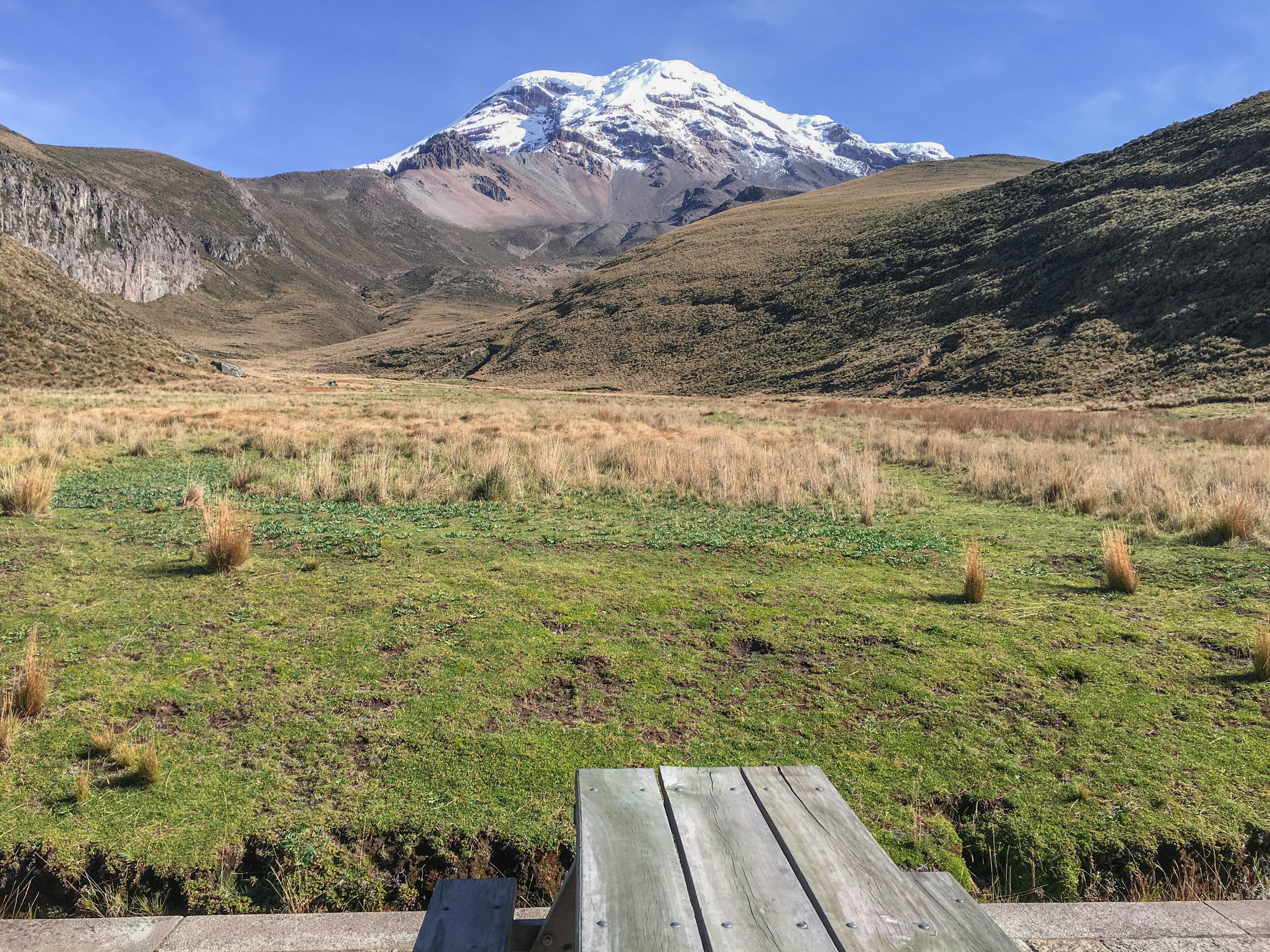 chimborazo, ecuador, scenics - nature, environment, mountain, outdoors, field, nature, grass, mountain peak, plateau, non-urban scene, tranquility, tranquil scene, HD Wallpaper