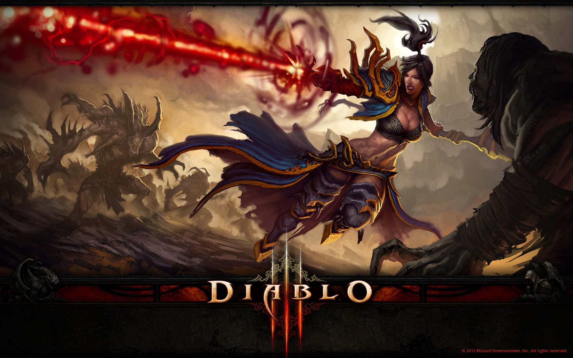 sculpture, design, paintings, diablo, statue, representation, day, art and craft, built structure, creativity, craft, text, Diablo III, no people, HD Wallpaper