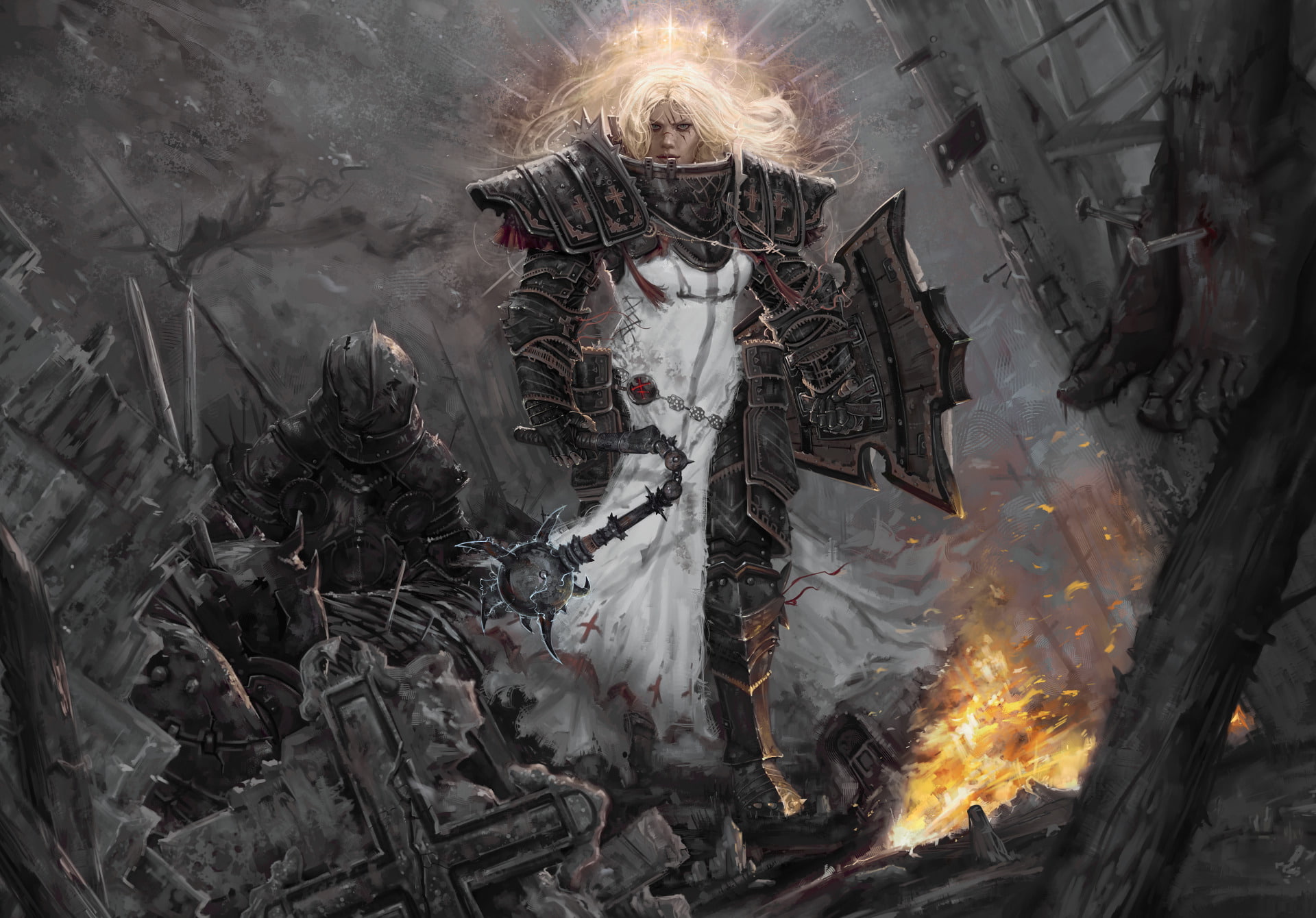Diablo III: Reaper Of Souls, Crusader (Diablo III), Diablo, 1080P, HD Wallpaper