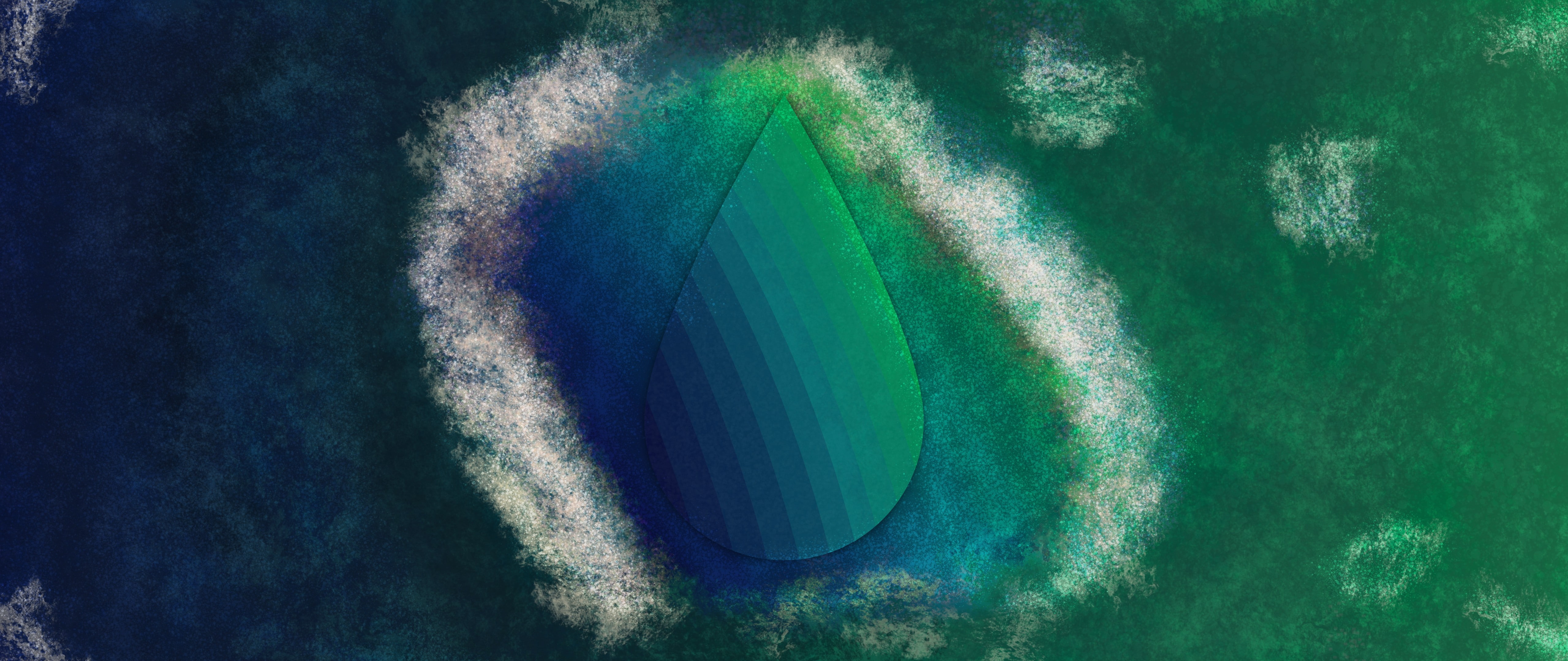 blue, 5K, green, abstract, fluid, HD Wallpaper