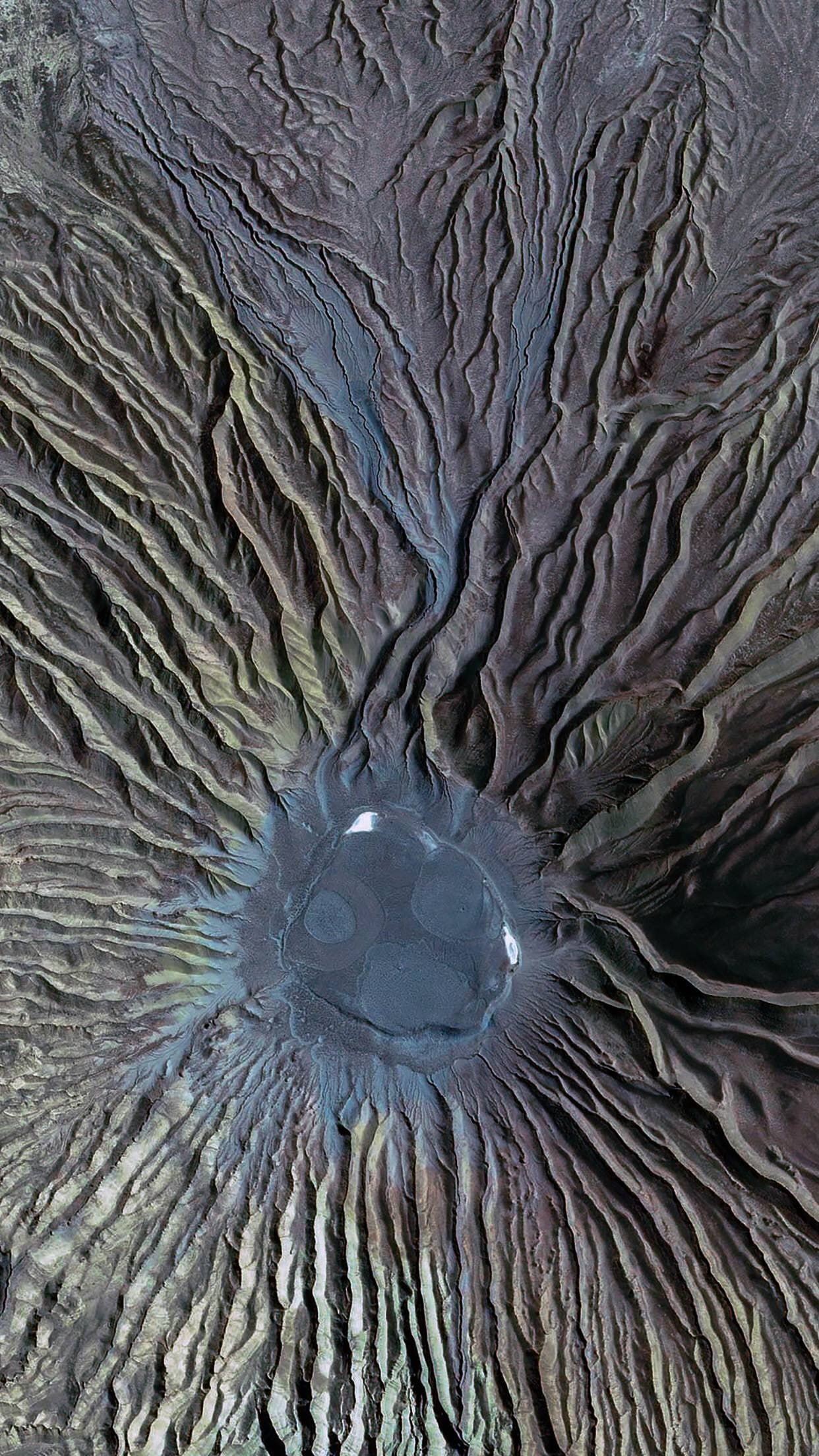 marine, nature, full frame, pattern, close-up, beauty in nature, magnification, gray, directly above, extreme close-up, geology, portrait display, high angle view, Phone HD Wallpaper