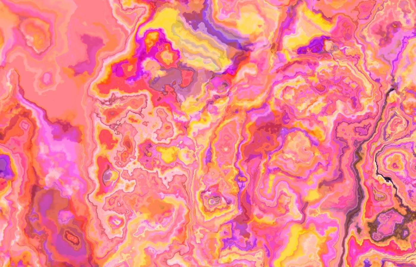 oil, Pink, Artistic, 720P, no people, indoors, Abstract, Colors, yellow, Colorful, ink, close-up, pattern, Swirl, abstract backgrounds, complexity, textured, HD Wallpaper