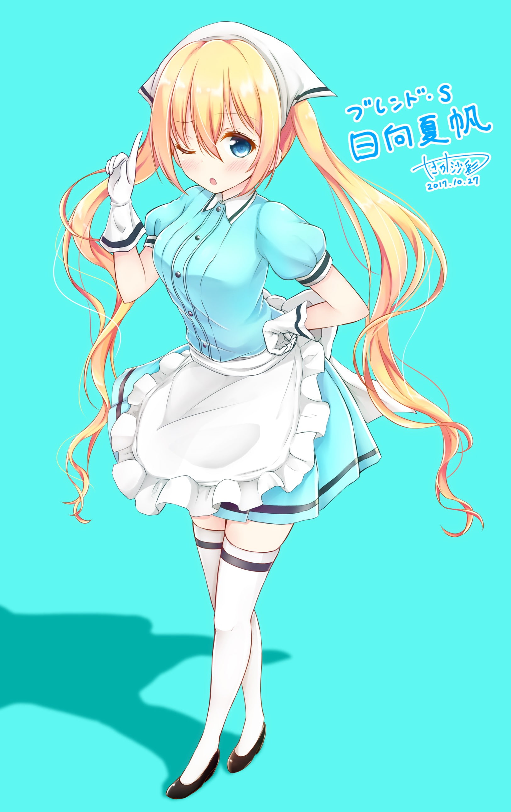 BLEND-S, Hinata Kaho, blonde, anime girls, 2K, Phone HD Wallpaper