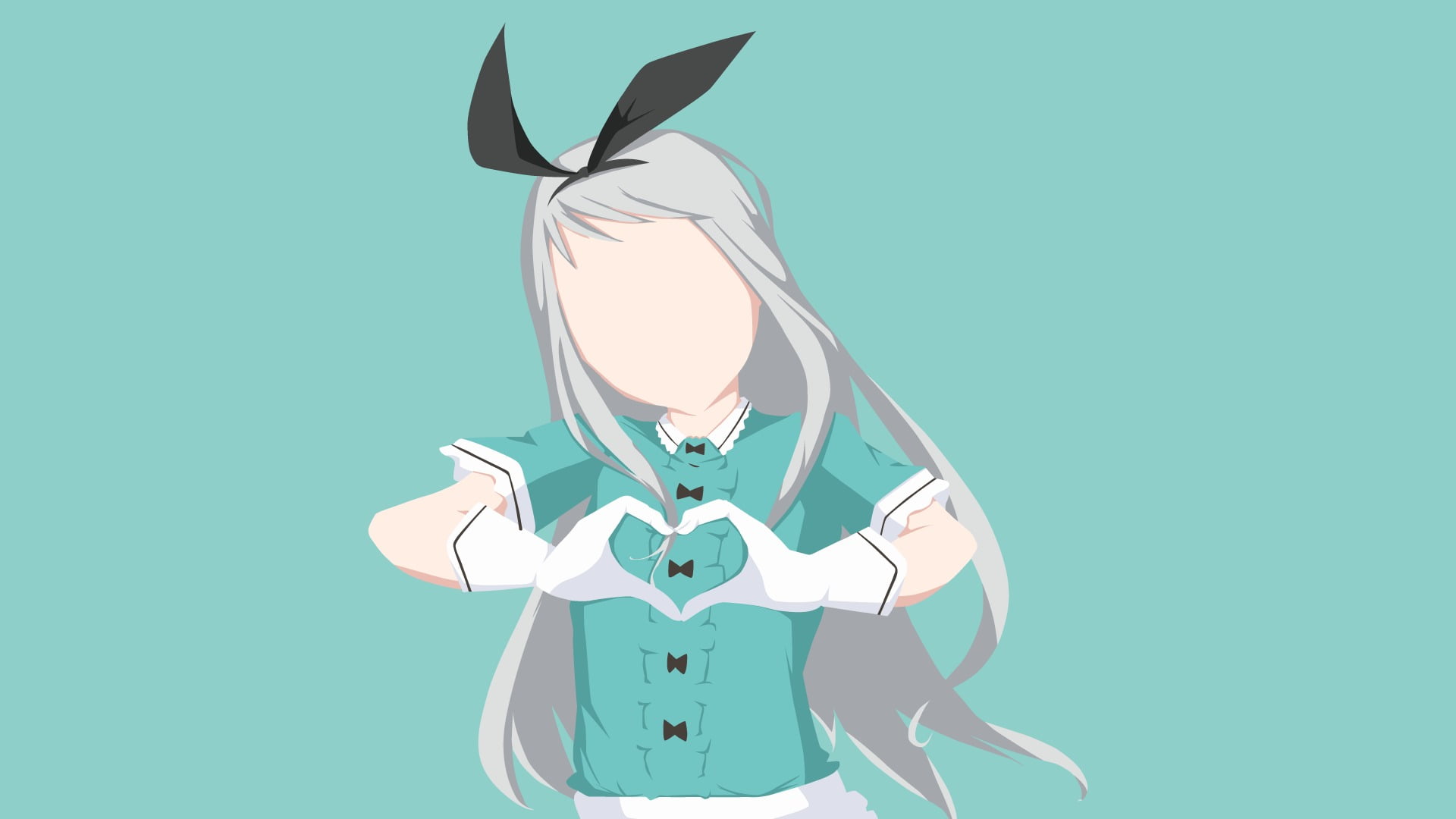 Blend S, simple background, domestic, vertebrate, studio shot, bird, creativity, rabbit - animal, minimalism, one animal, blue, animal, nature, anime boys, HD Wallpaper
