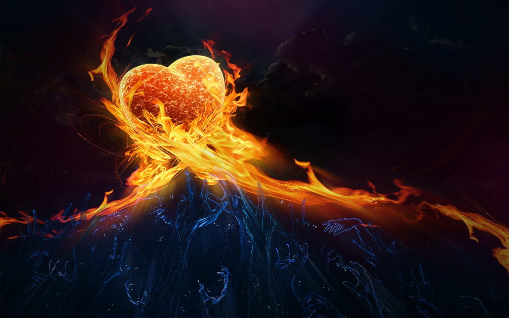sign, heat - Temperature, red, blurred motion, igniting, bonfire, glowing, bright, inferno, hell, vibrant Color, orange Color, warning sign, HD Wallpaper