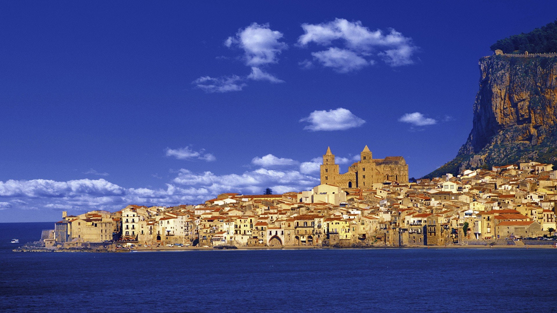 sicily, 1080P, italy, cefalaia, sicilia, HD Wallpaper