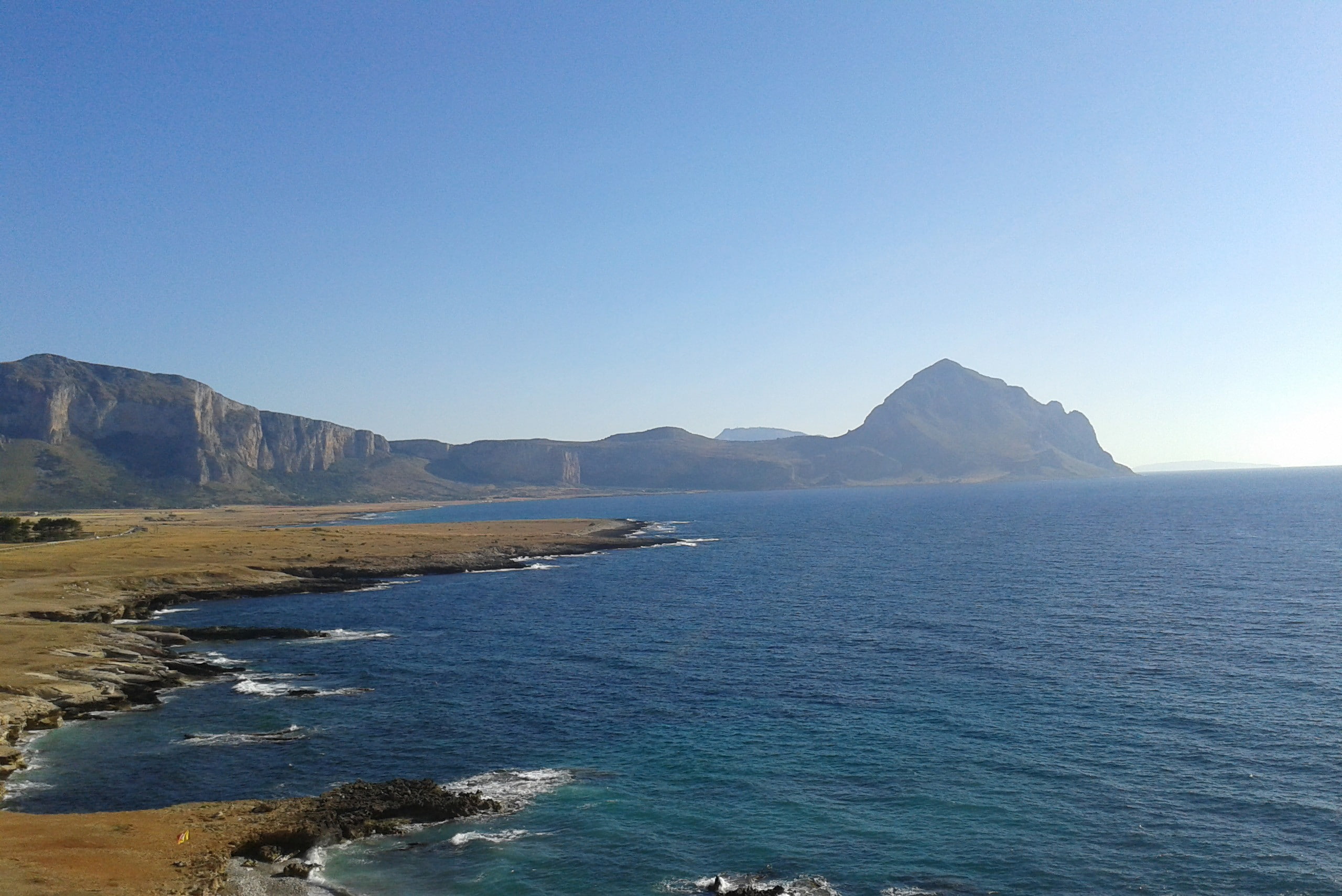 2K, Vista, Italy, Sicily, nature, landscape, mountain pass, San Vito Lo Capo, Trapani, sea, beach, HD Wallpaper