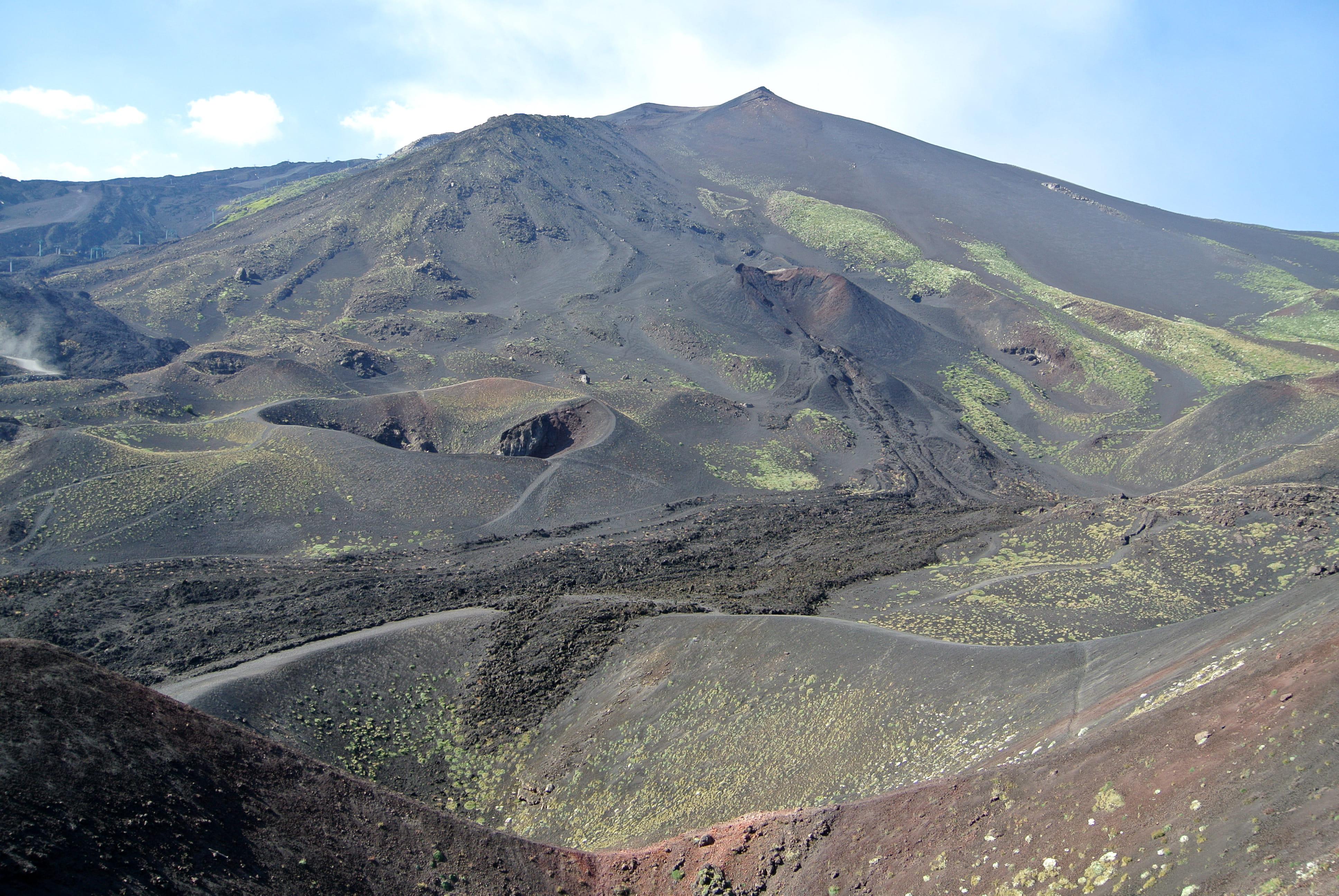 non-urban scene, Flank, volcanic crater, scenics - nature, remote, land, Mount Etna, mountain, scenics, tranquil scene, volcano, " sky landscape", mount, HD Wallpaper