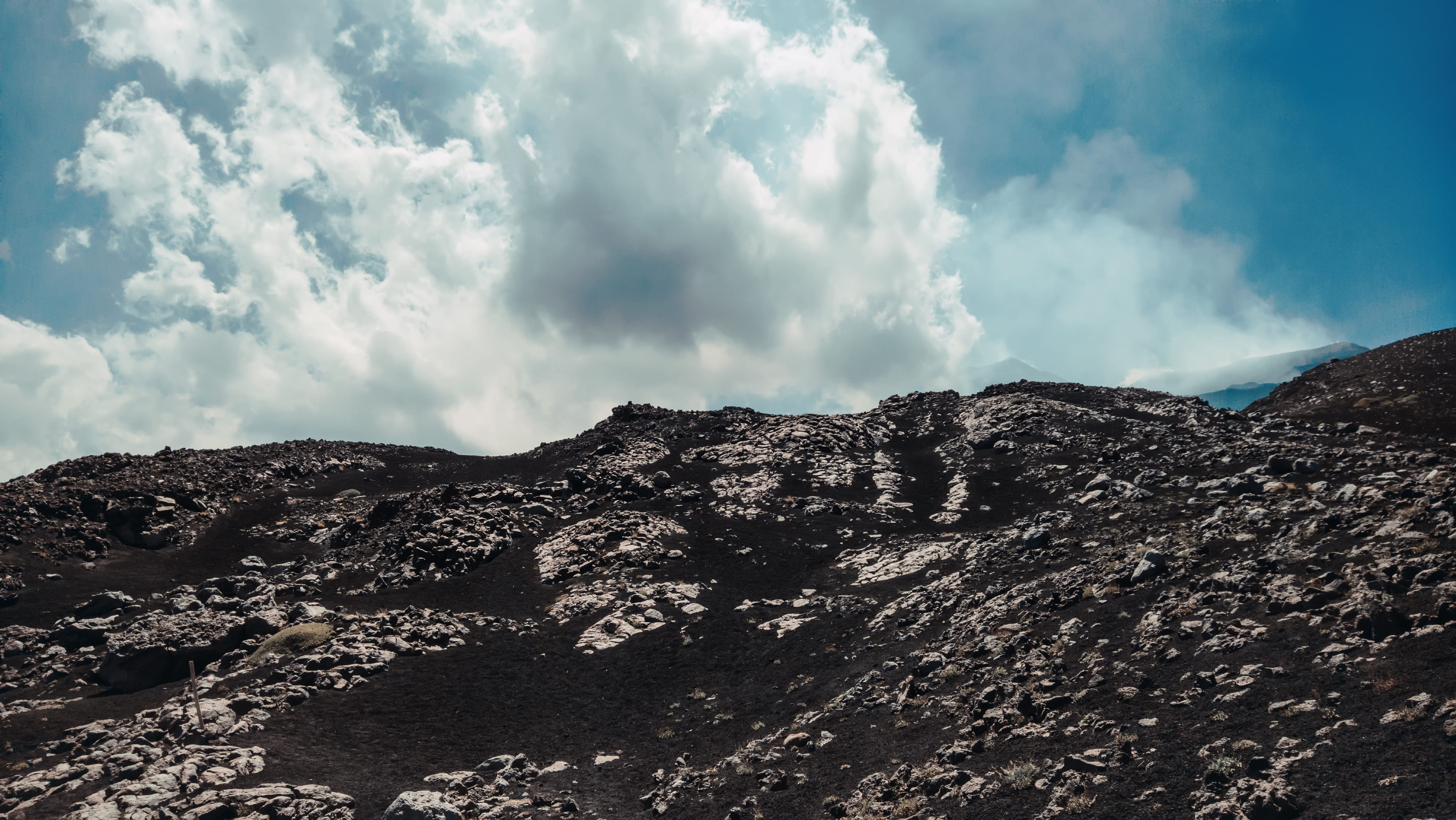 italy, mount, day, sand, fall, outdoors, 4K, autumn, environment, etna, land, solid, non-urban scene, mountain, tranquility, beauty in nature, landscapes, HD Wallpaper