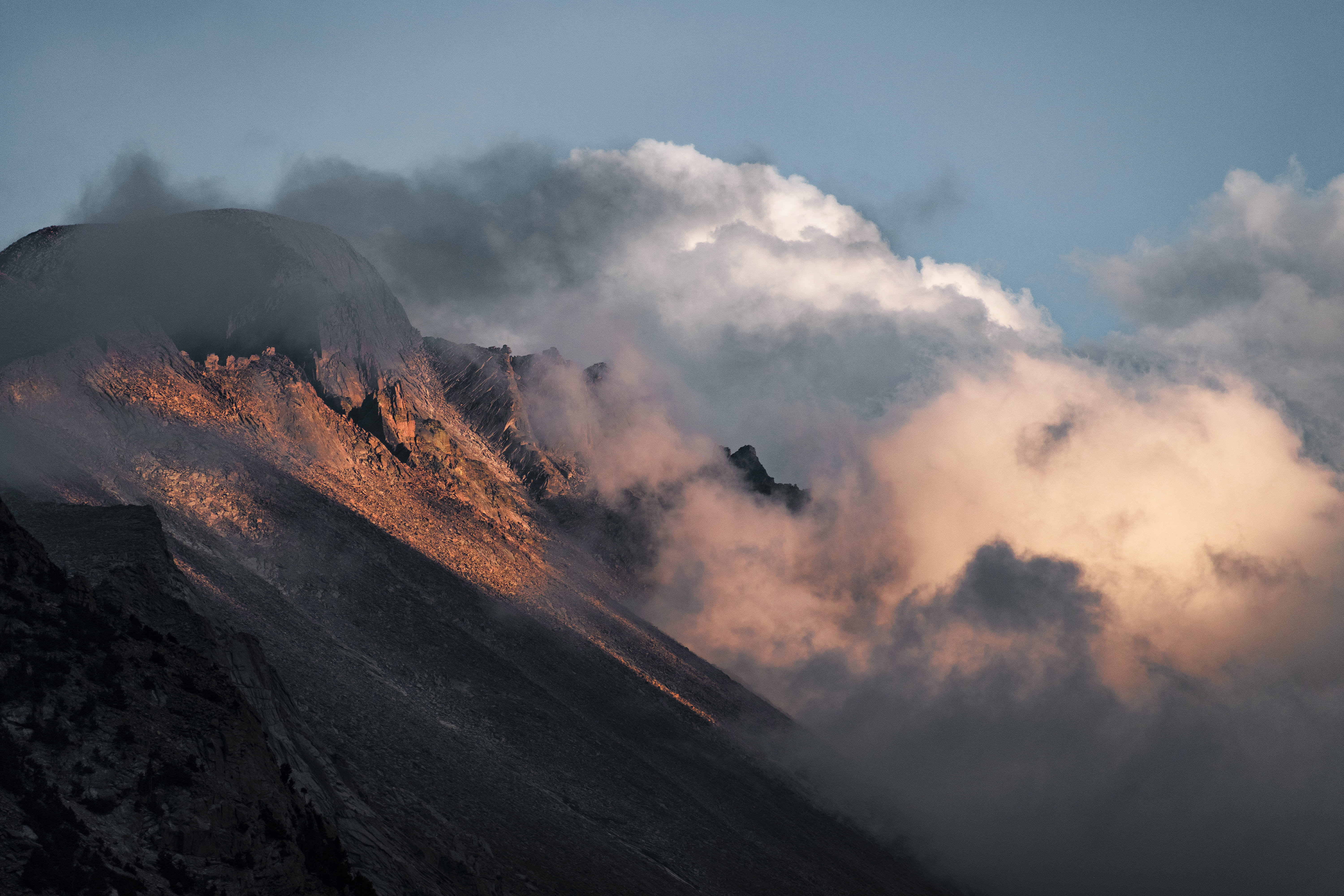 volcano, travel Destinations, java, mt Bromo, erupting, daytime, mist, wanderlust, blue, beauty In Nature, explore, smoke - Physical Structure, caldera, HD Wallpaper