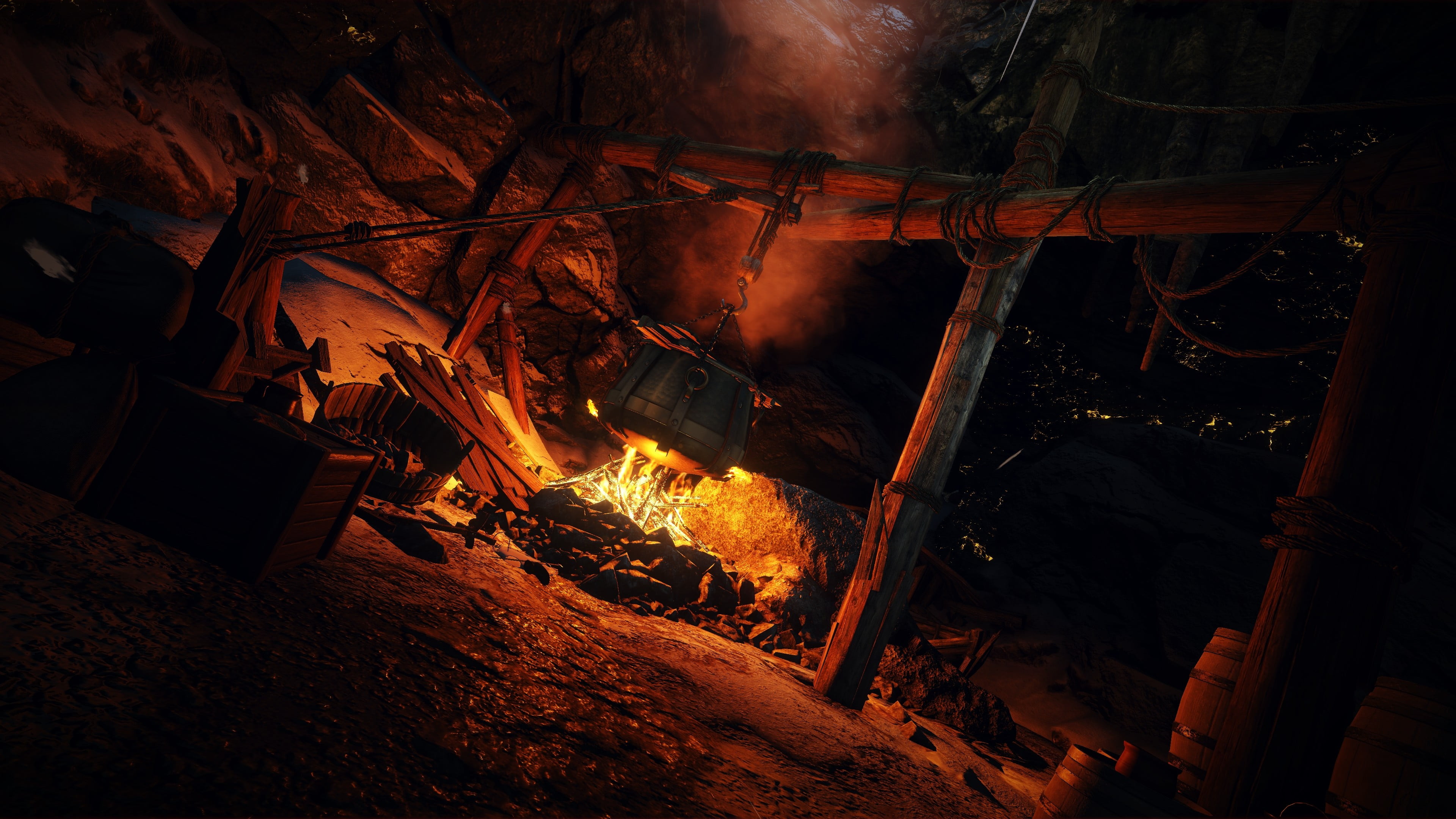 fire, industry, fuel and power generation, damaged, heat - temperature, video games, illustration, factory, built structure, industrial equipment, fire - natural phenomenon, HD Wallpaper