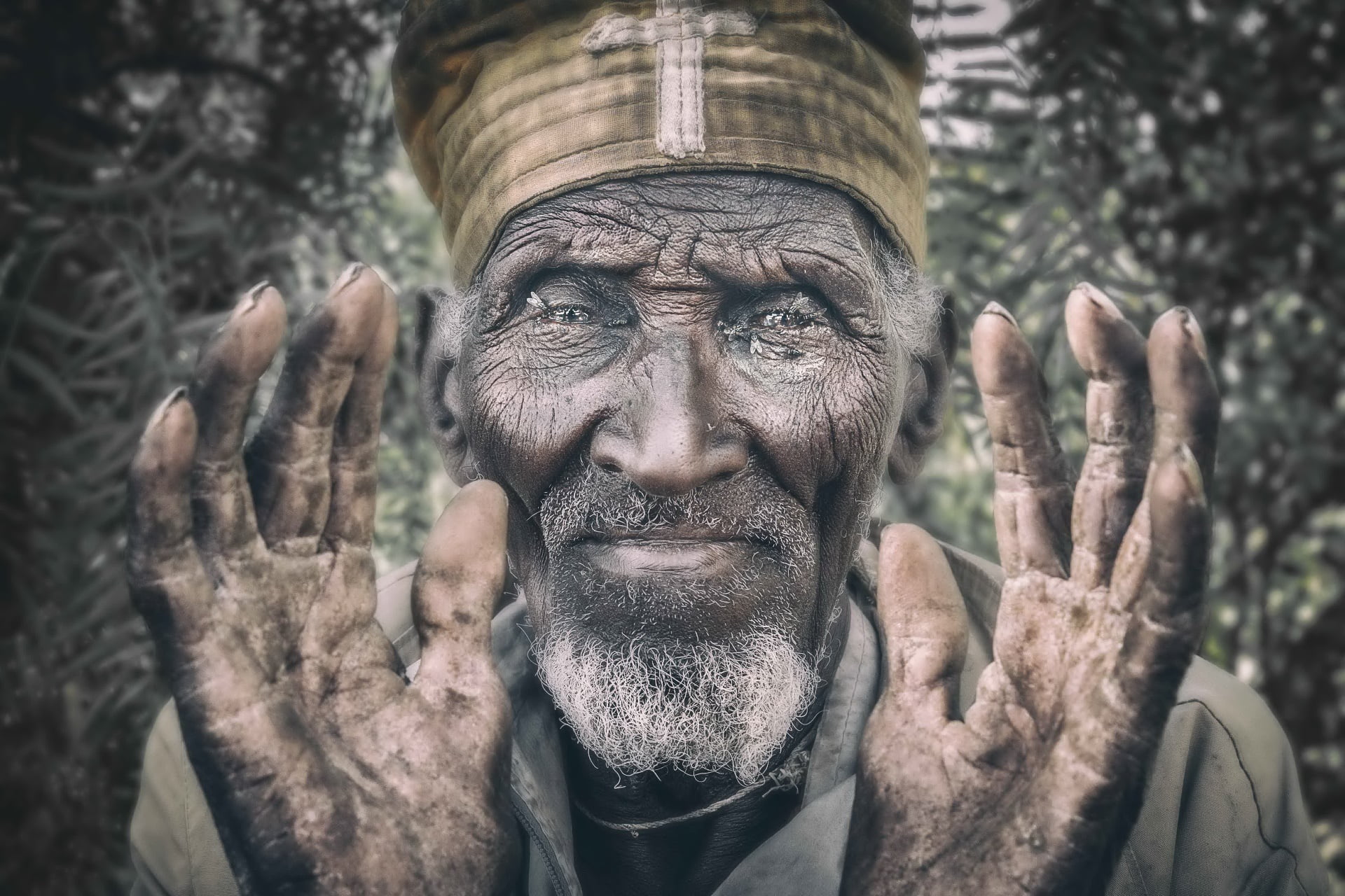 Ethiopia, men, people, face, 1080P, old, HD Wallpaper