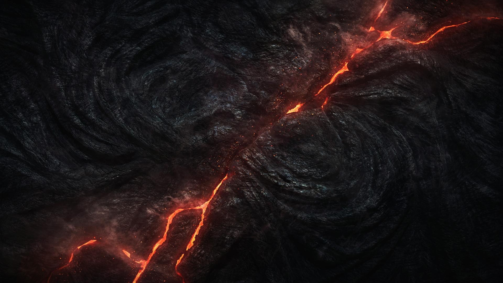 1080P, lava, smoke, nature, volcano, HD Wallpaper