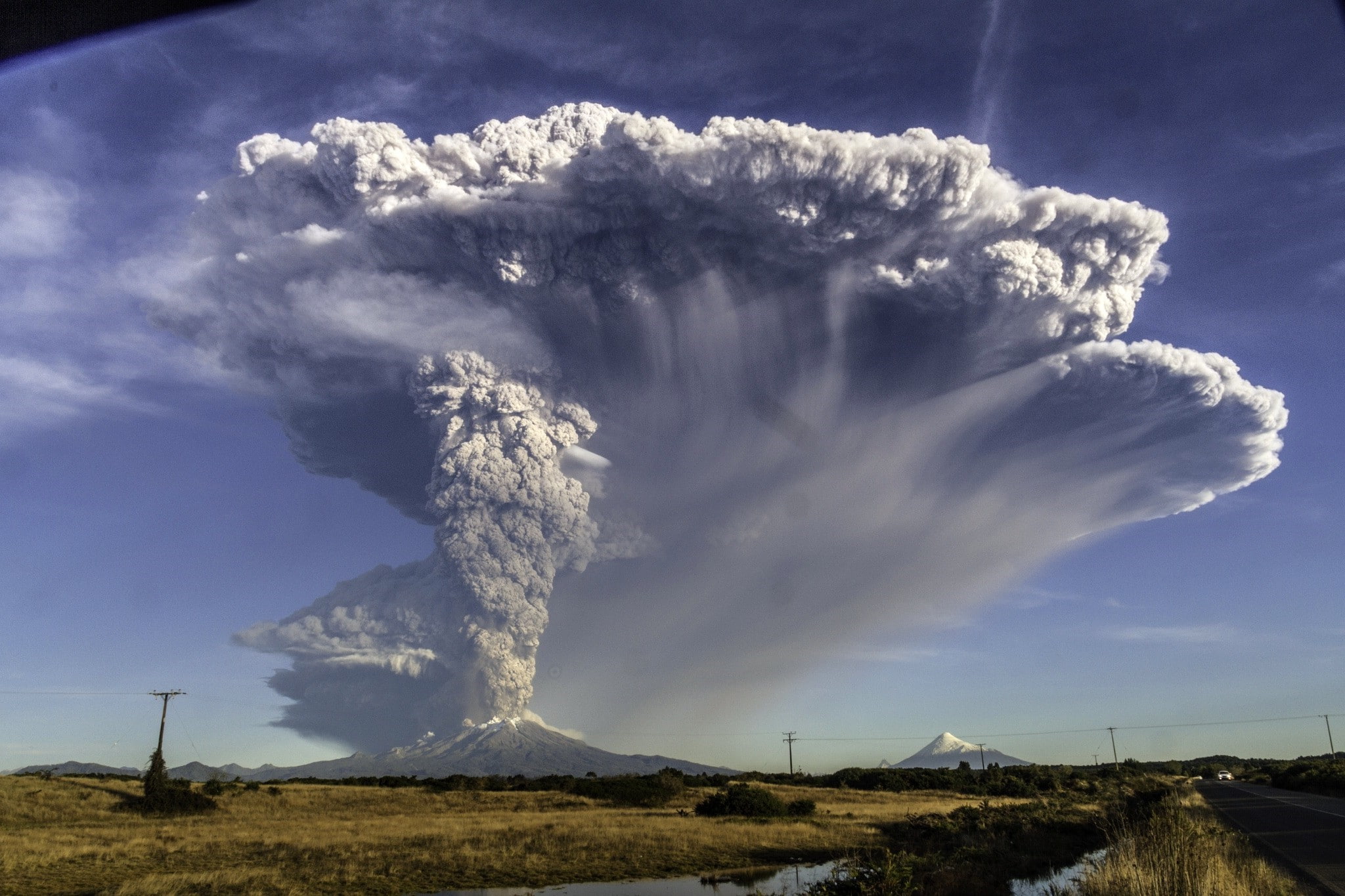 1080P, day, ominous, communication, nature, mountain, erupting, environment, power, cloud - sky, geology, non-urban scene, scenics - nature, land, no people, HD Wallpaper