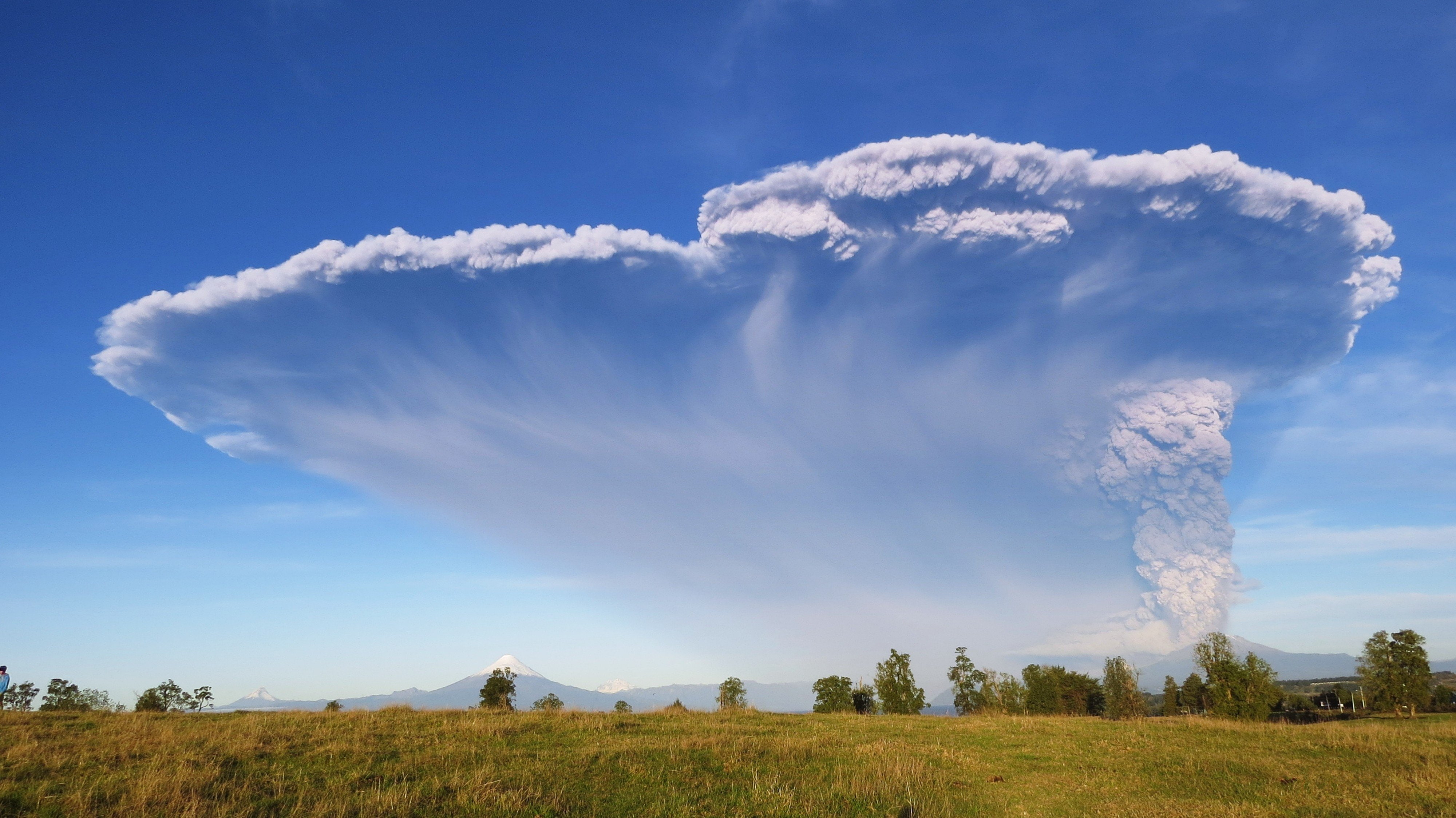 nature, 4K, chile, smoke, calbuco, volcano, HD Wallpaper