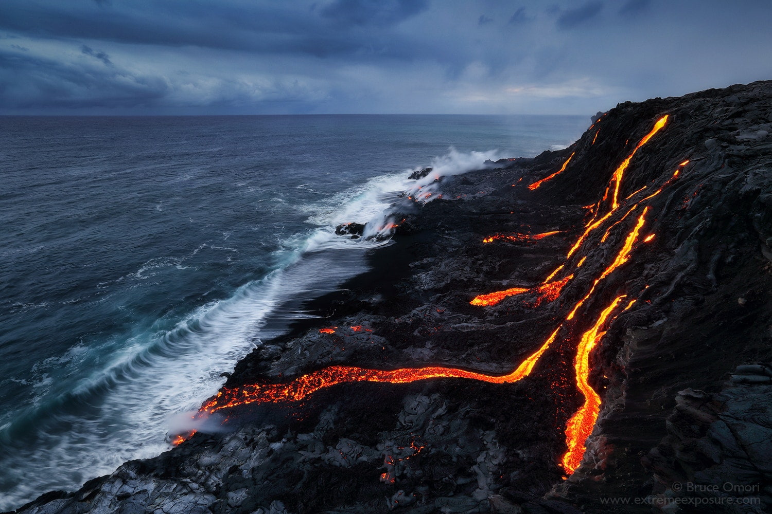 sea, nature, 500px, lava, 720P, Bruce Omori, HD Wallpaper