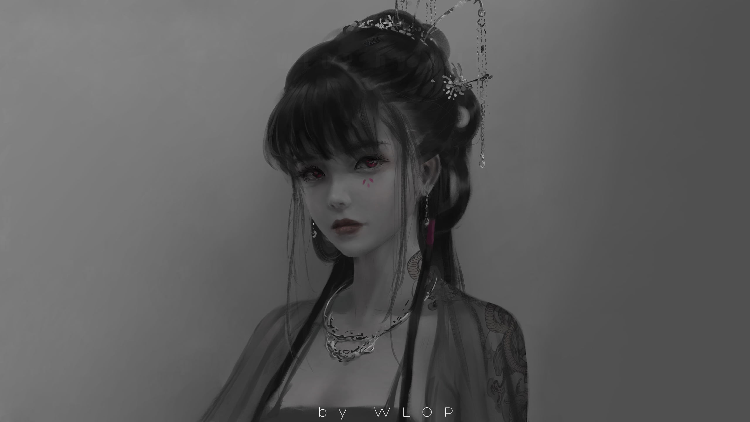 Chinese animation, 2K, anime, anime girls, WLOP, HD Wallpaper