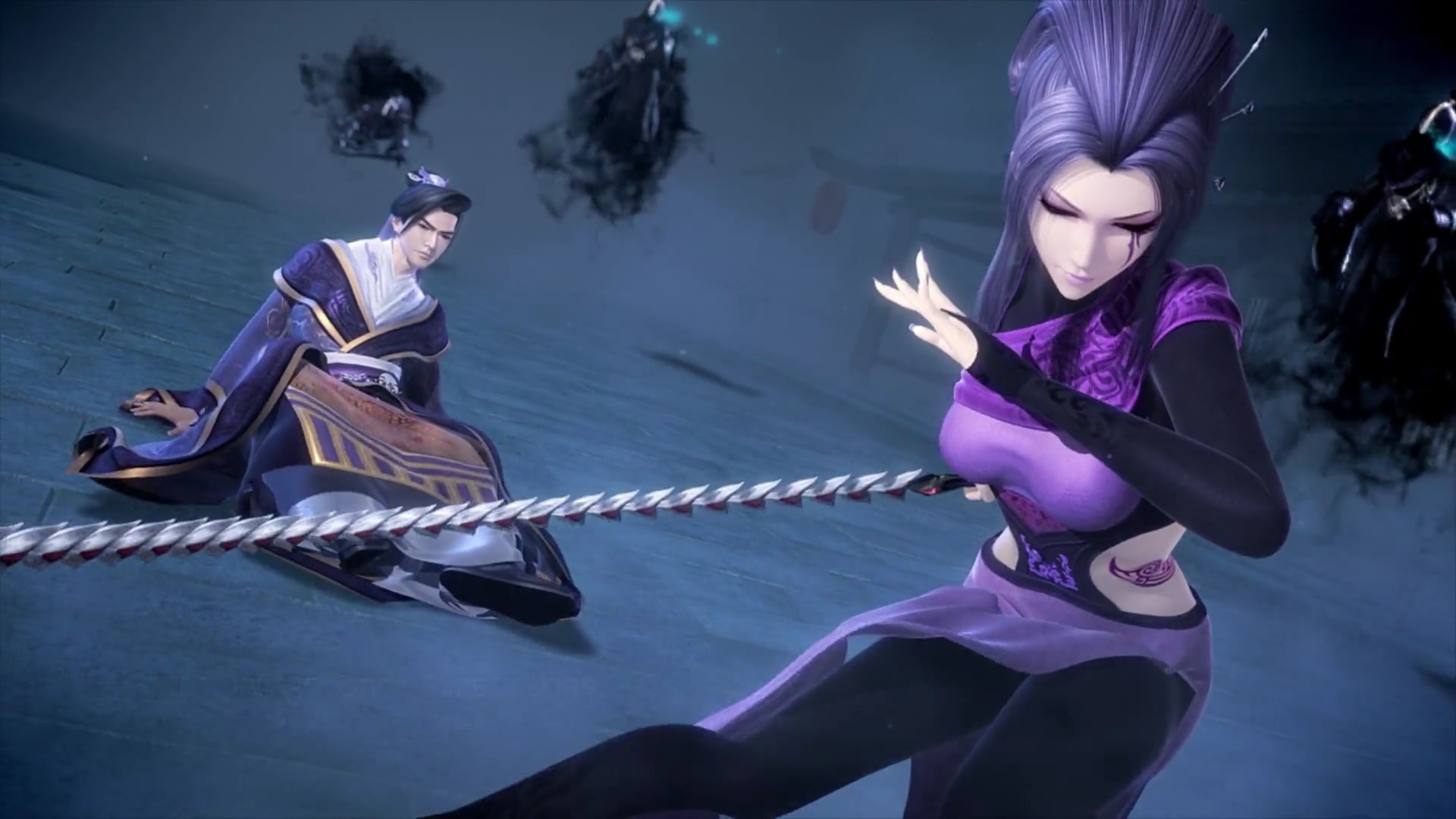 anime, purple, people, men, three quarter length, qinshi, leisure activity, group of people, women, dancing, effort, young women, Chinese animation, nature, HD Wallpaper