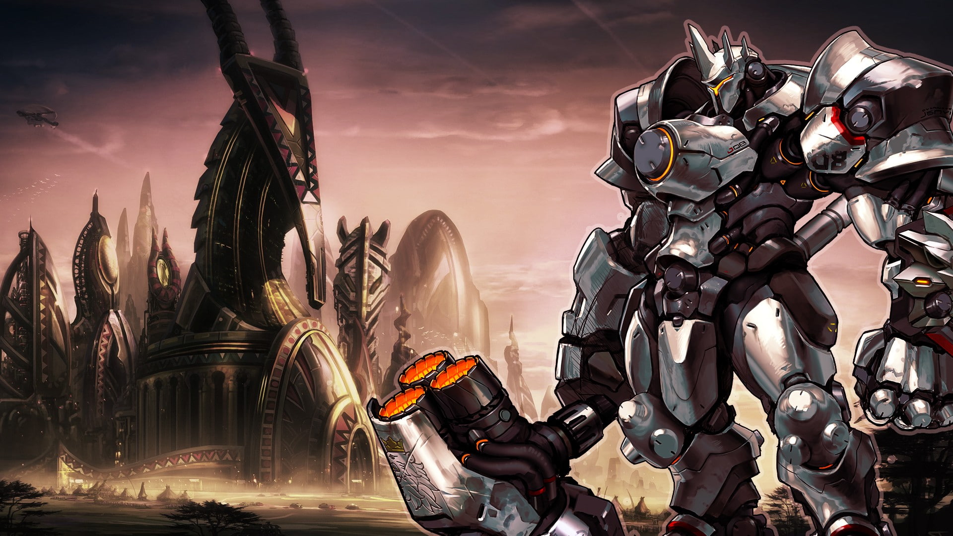 video games, Blizzard Entertainment, Overwatch, Reinhardt Wilhelm, livewirehd (Author), 1080P, Reinhardt, HD Wallpaper
