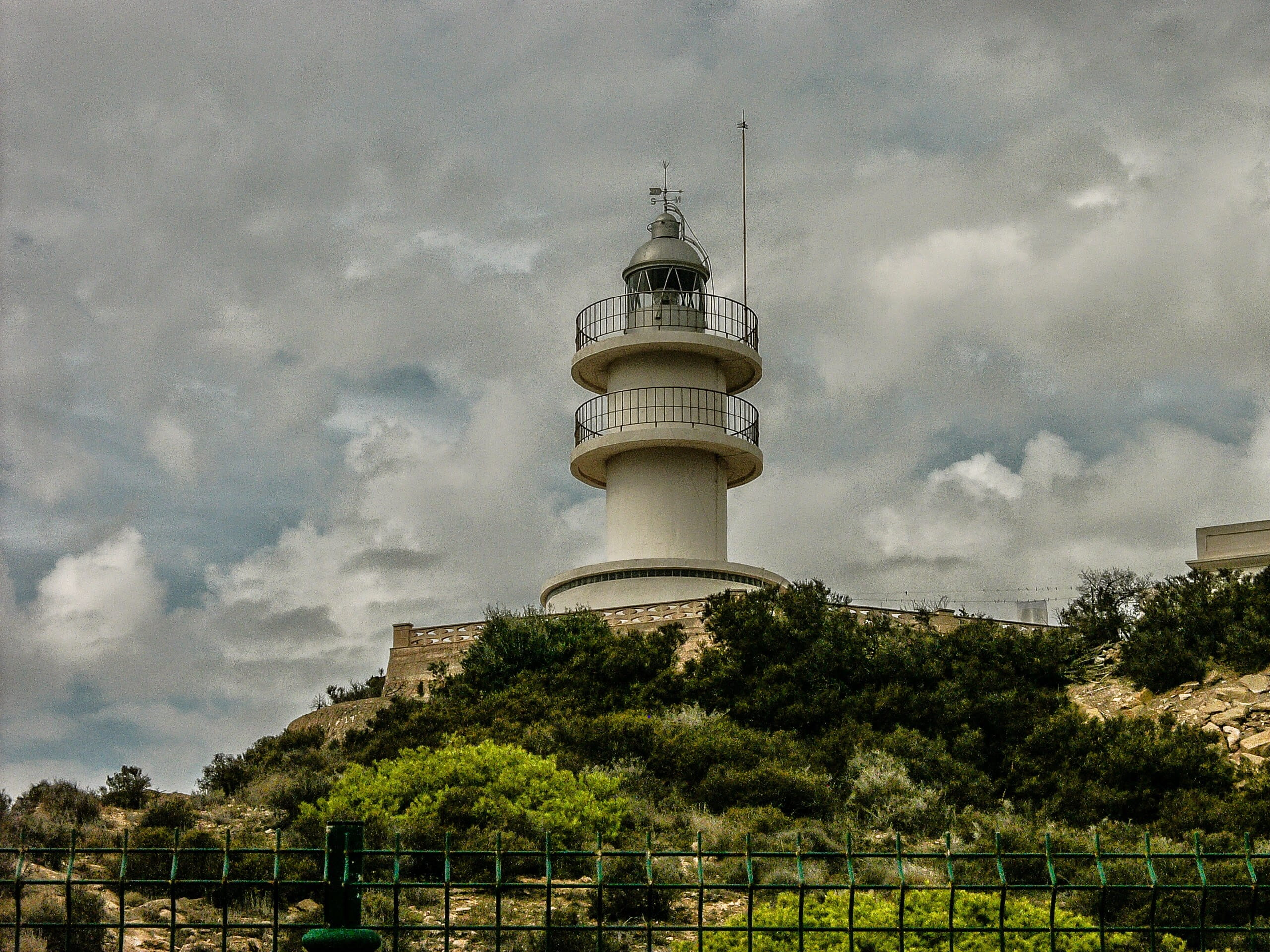 cloud - sky, plant, outdoors, building exterior, Alicante, tower, Lighthouse, nature, after orchards, security, built structure, safety, direction, tree, HD Wallpaper