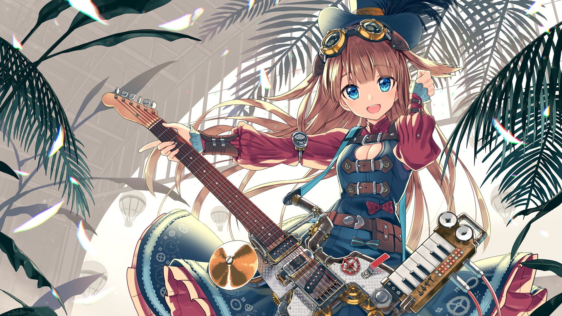 original characters, still life, 1080P, variation, no people, creativity, craft, multi colored, anime girls, large group of objects, toy, hat, decoration, HD Wallpaper