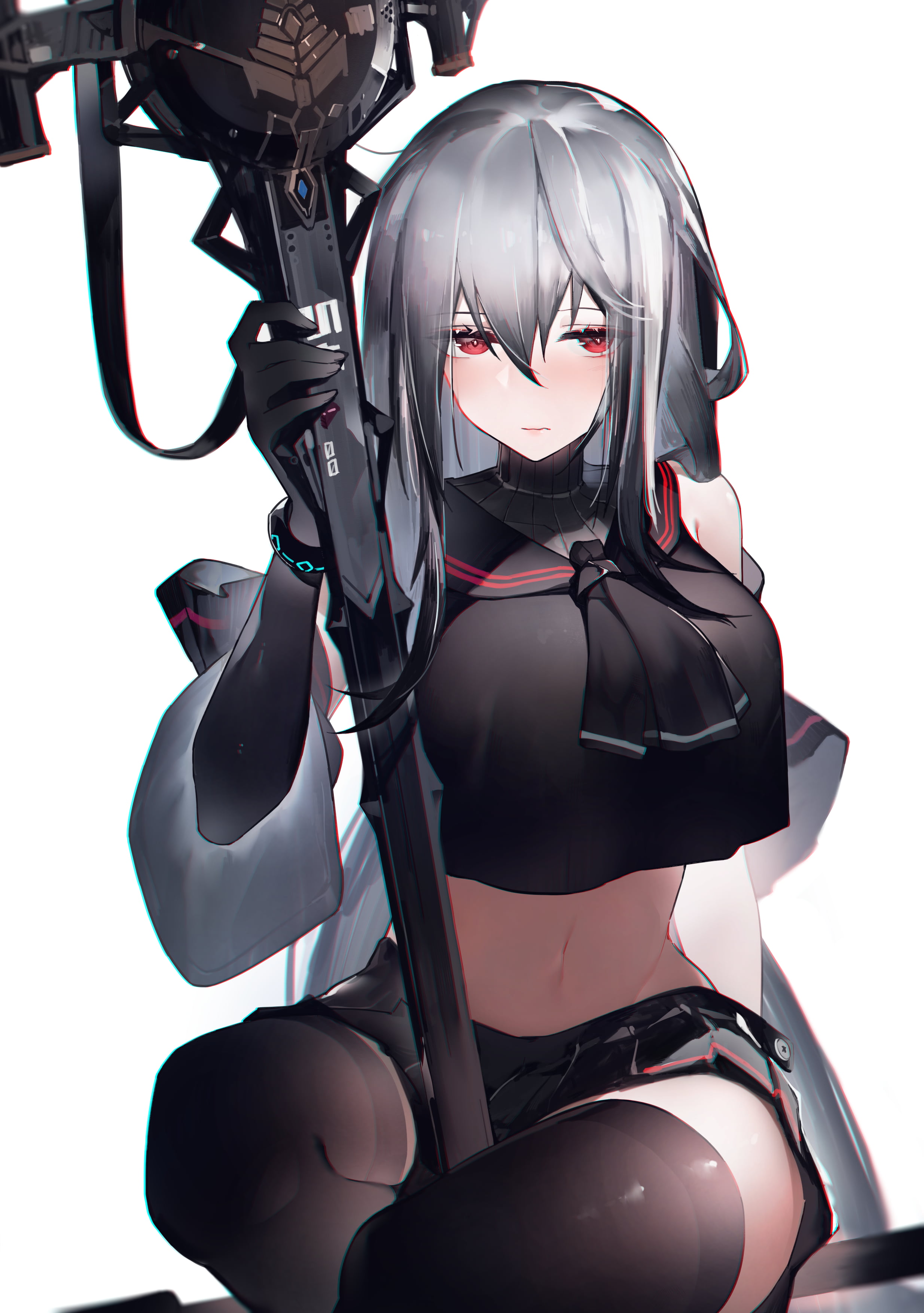 anime girls, 2K, Arknights, Yushi Ketsalkoatl, anime, Skadi(Arknights), Phone HD Wallpaper