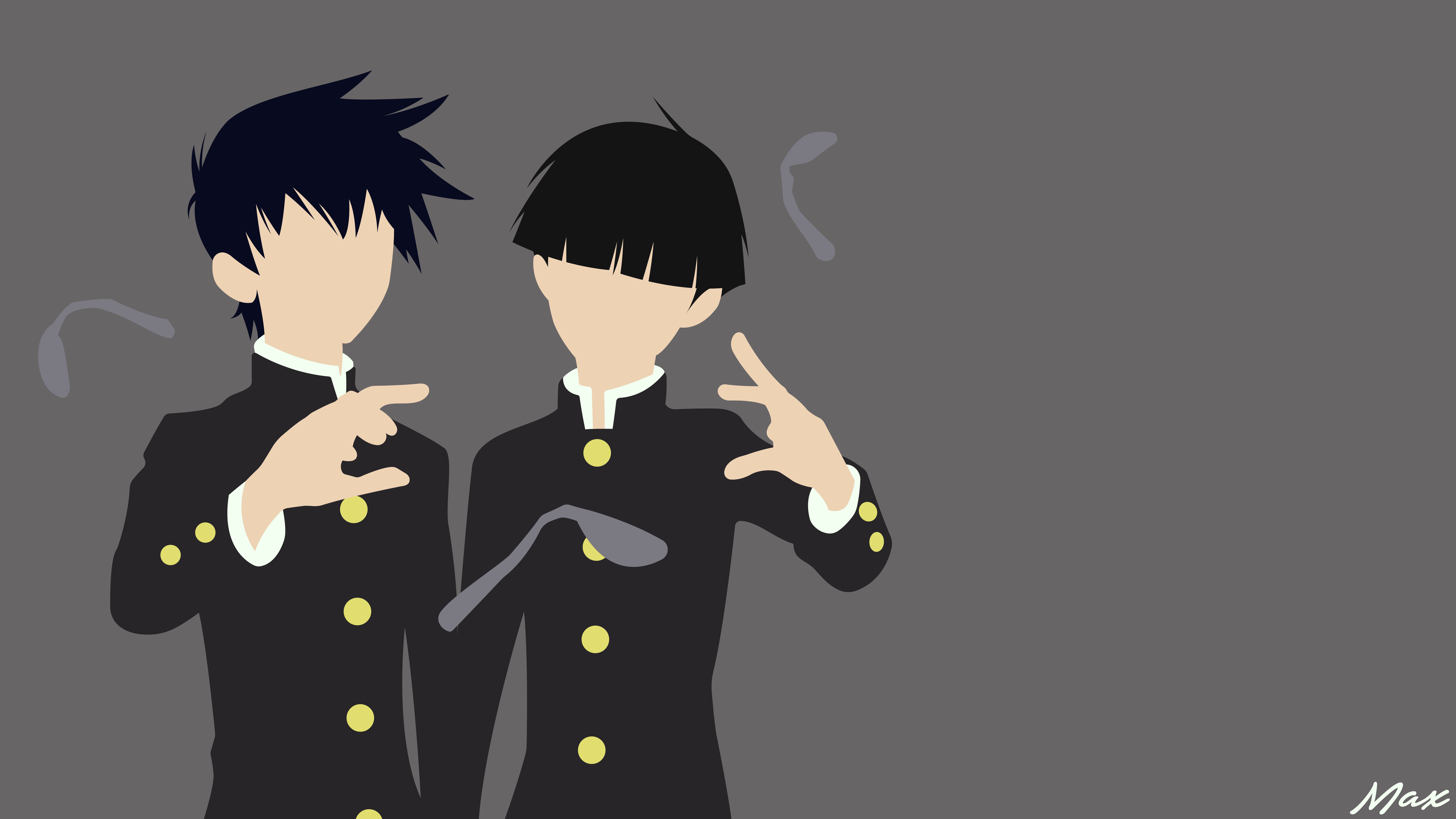 Shigeo Kageyama, 8K, Ritsu Kageyama, Mob Psycho 100, Anime, HD Wallpaper
