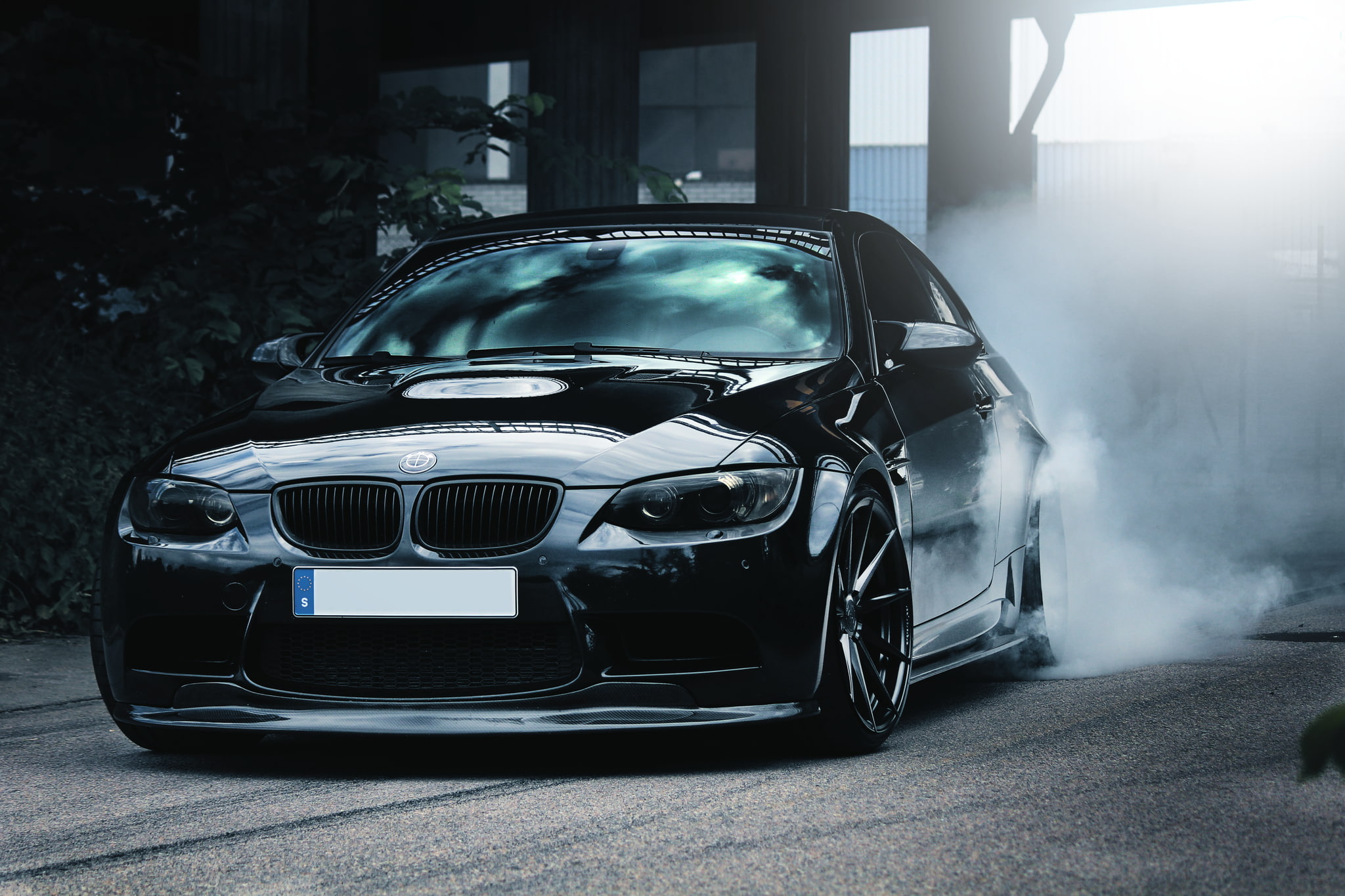 car, Burnout, 1080P, BMW, HD Wallpaper