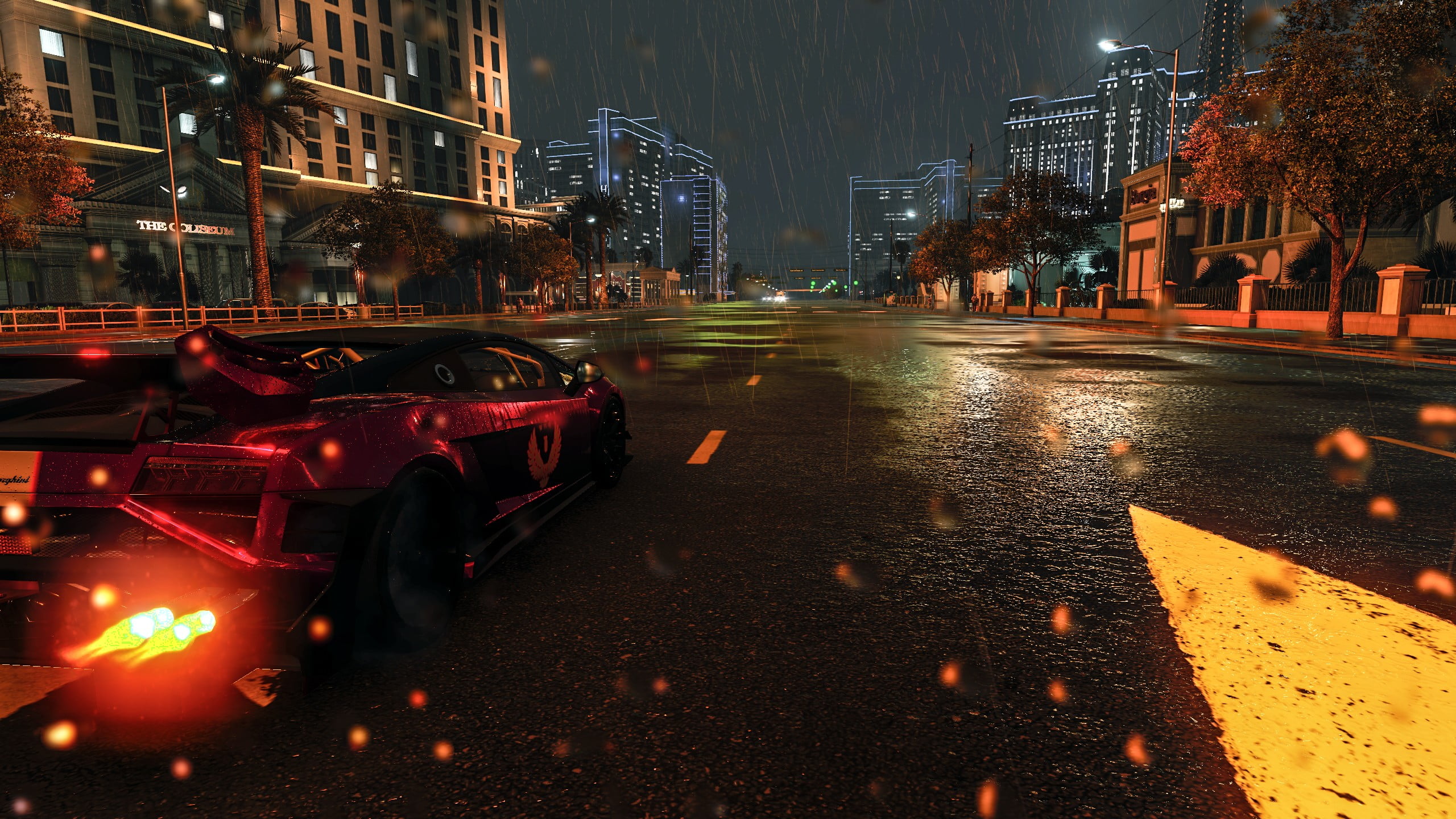 nature, outdoors, application, built structure, city street, wet, racing, mode of transportation, illuminated, road, car, building exterior, The Crew Wild Run, HD Wallpaper