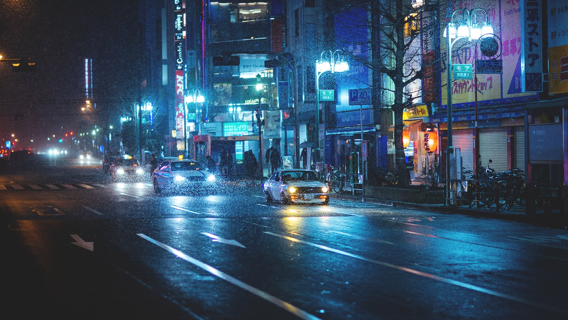cityscape, dusk, japan, built Structure, travel, wet, traffic, street, vehicles, illuminated, city, architecture, outdoors, skyscraper, city Life, blurred Motion, HD Wallpaper