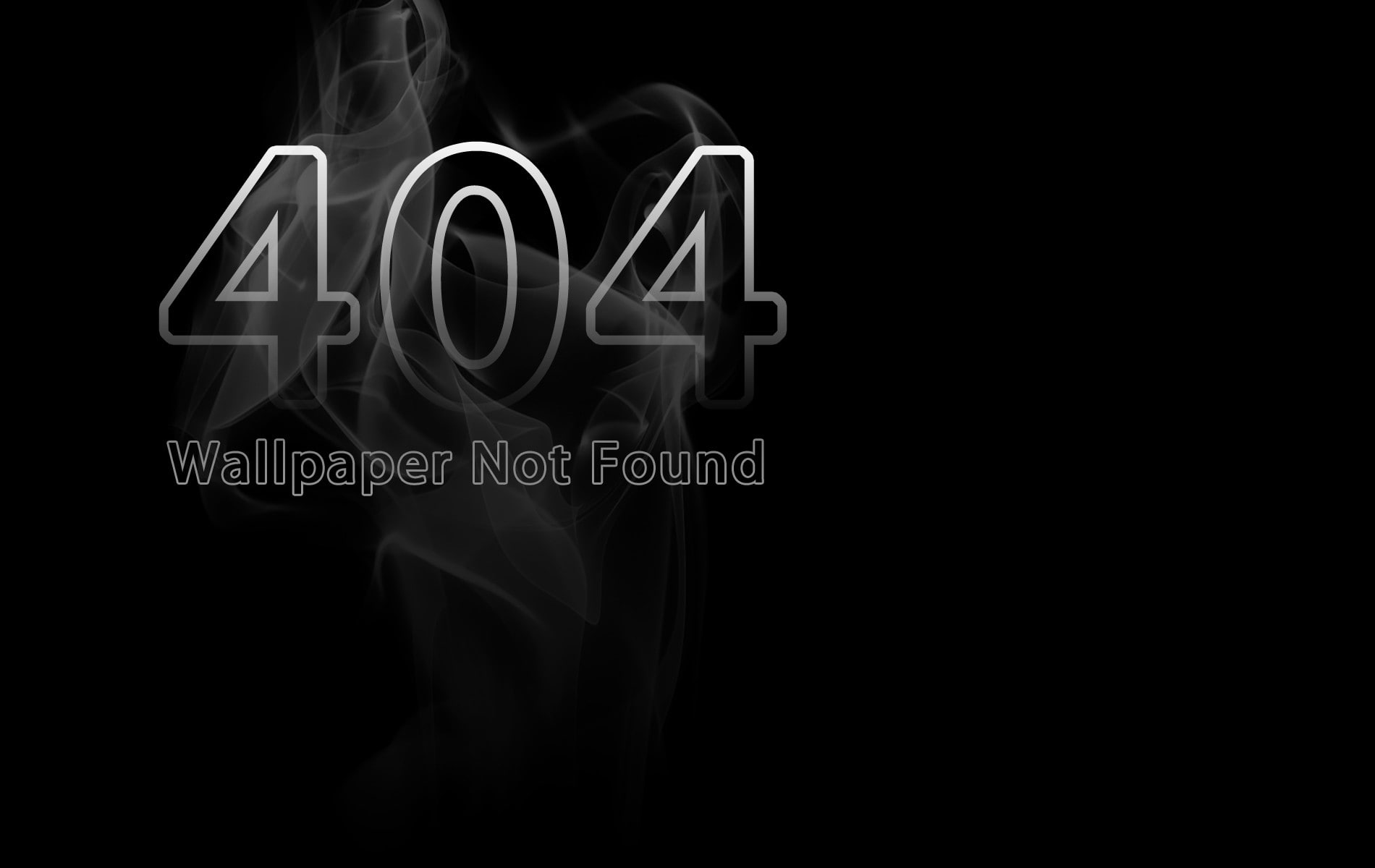 720P, minimalism, Dark, black, 404 Not Found, HD Wallpaper